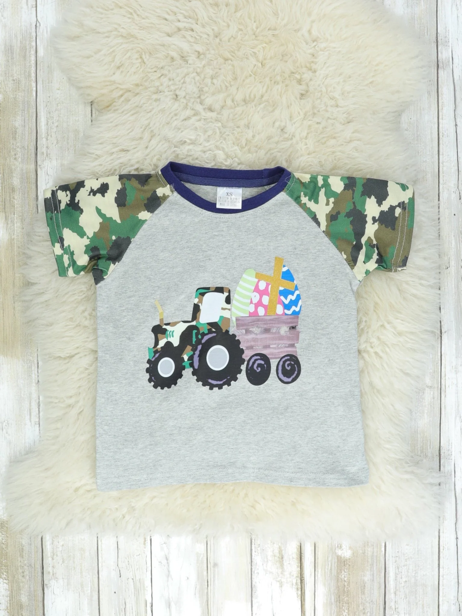 Camo Raglan Easter Shirt
