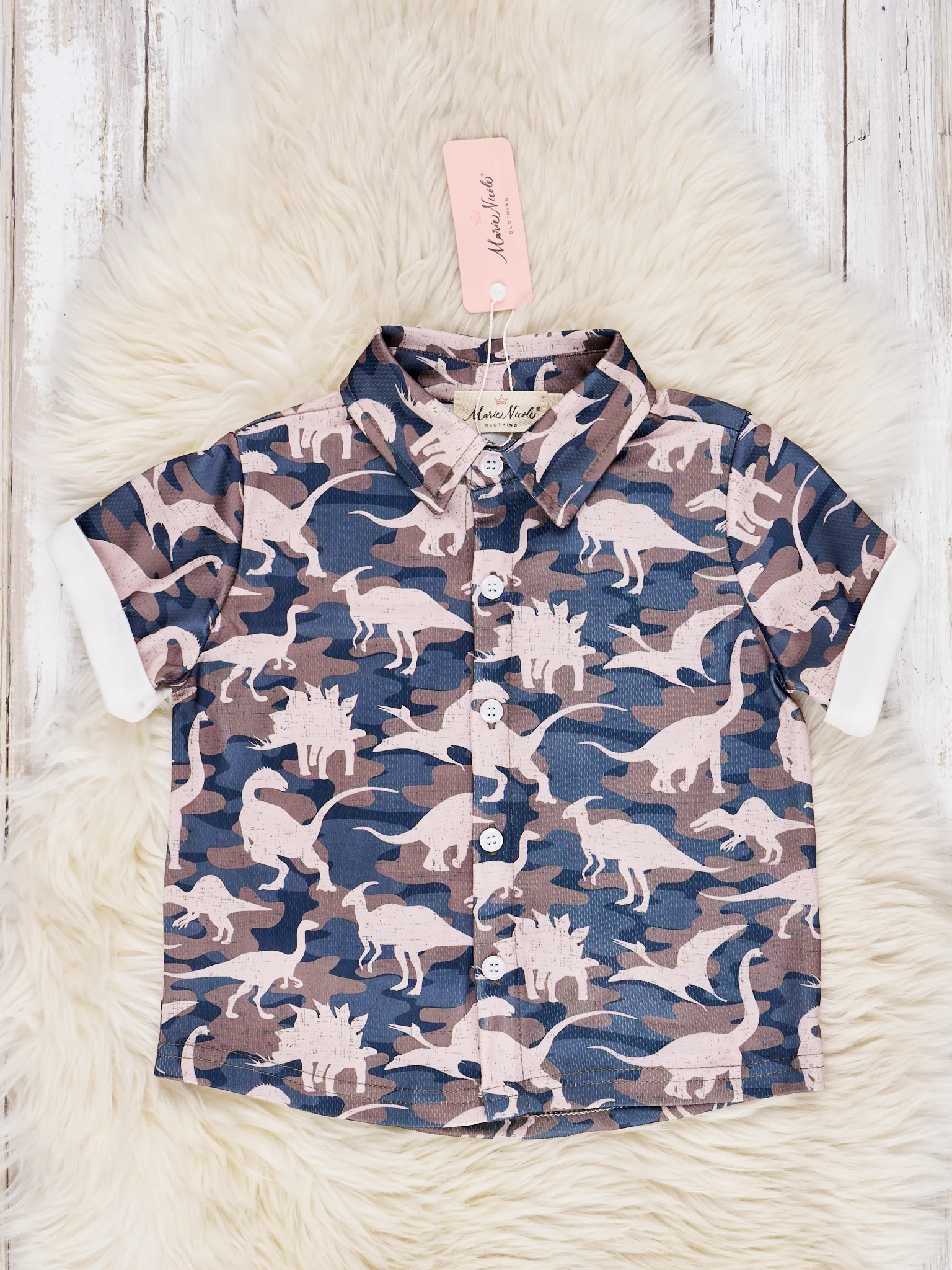 Camouflage Dinosaur Polo