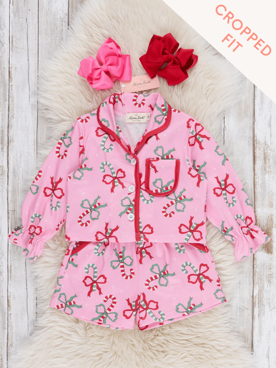 Candy Cane Cutie Cropped Pajamas - Image 2