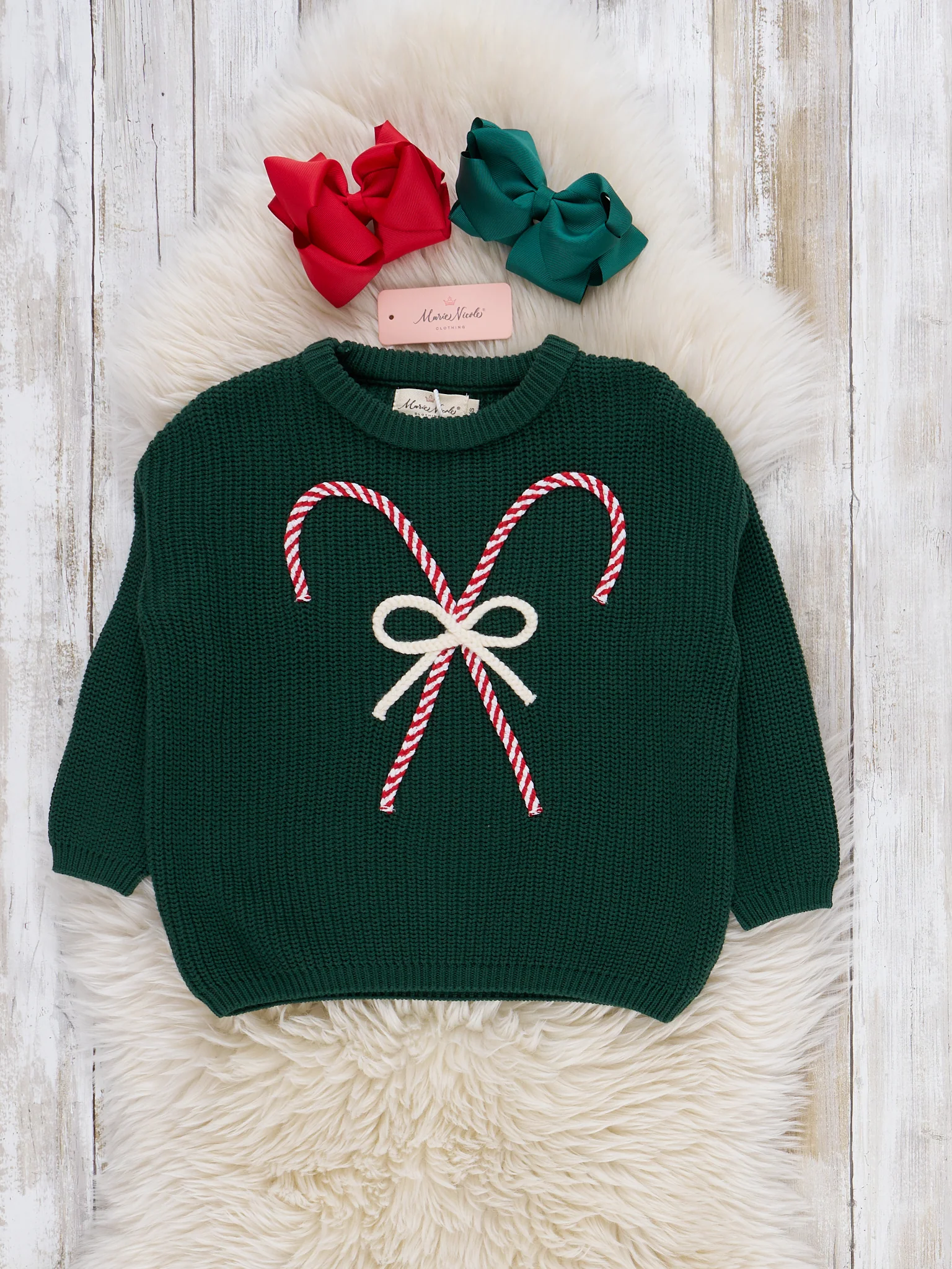 Candy Cane Promise Oversized Sweater - Image 2