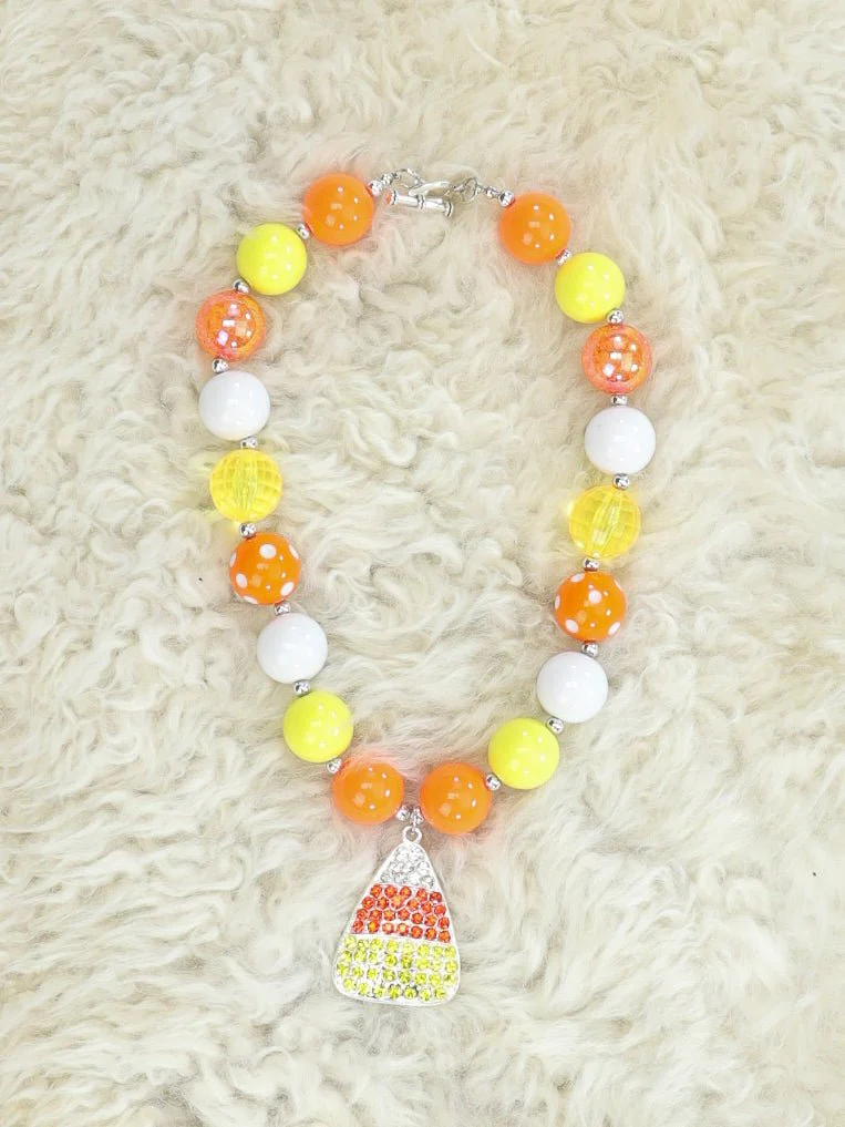 Candy Corn Bubblegum Necklace - Image 6