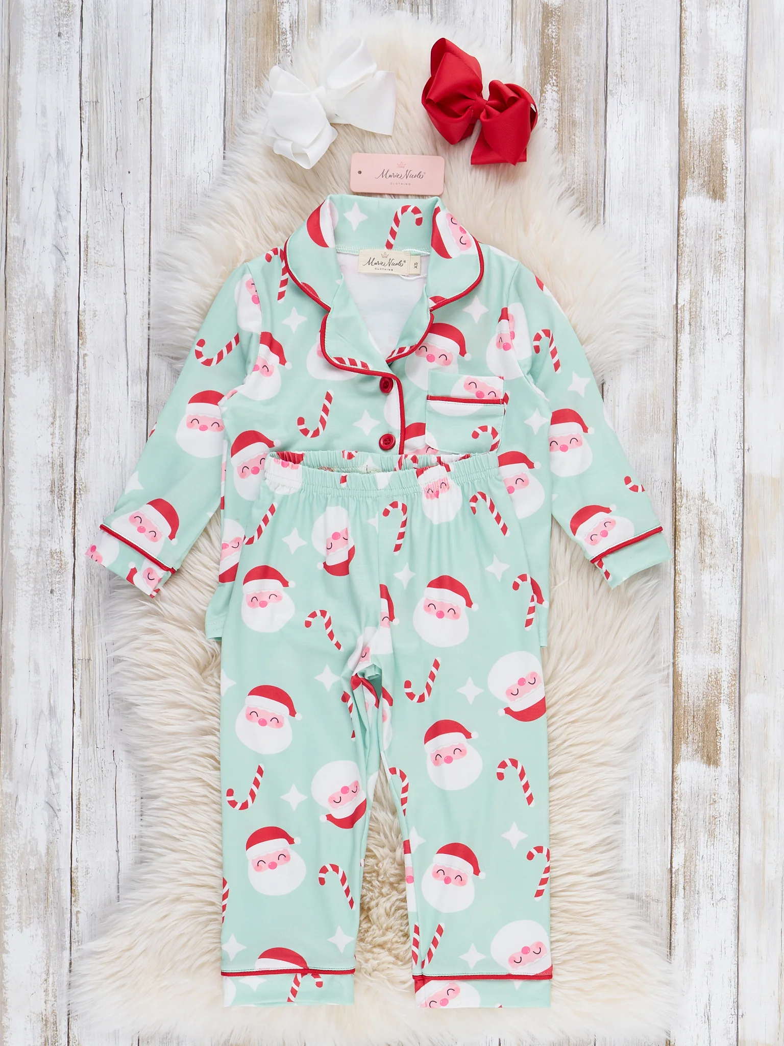 Cane & Claus Holiday Pajamas - Girl - Image 4