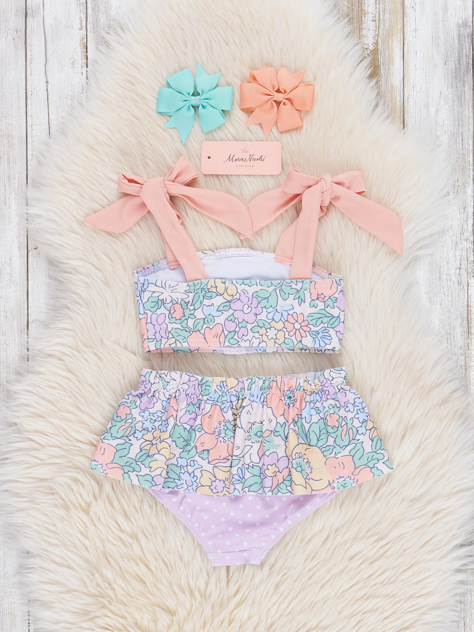 Canna Lilly Doodles Tie Swimsuit - Image 2