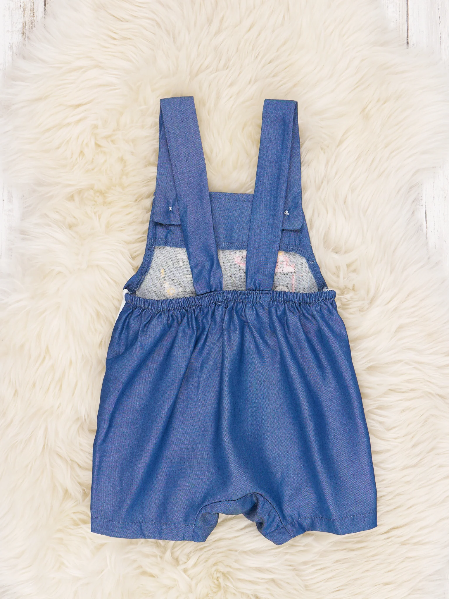 Chambray Farm Animals & Tractor Romper - Image 2