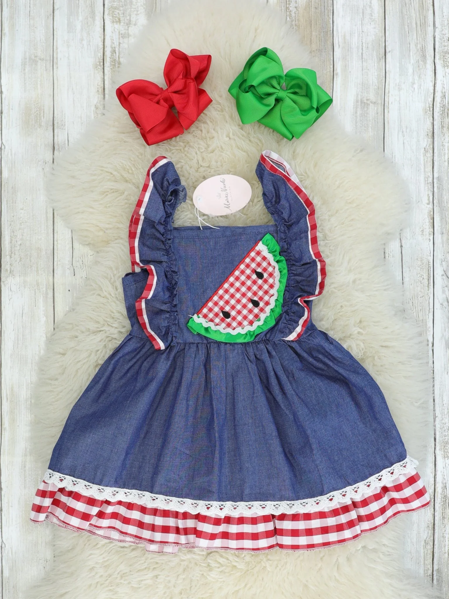 Chambray Watermelon Dress