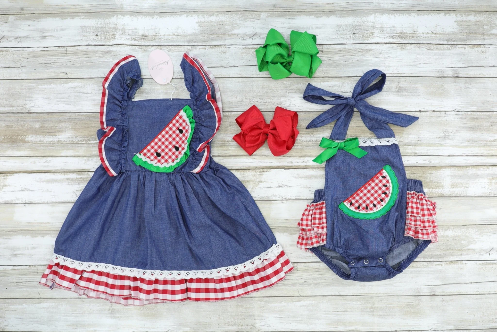 Chambray Watermelon Dress - Image 2