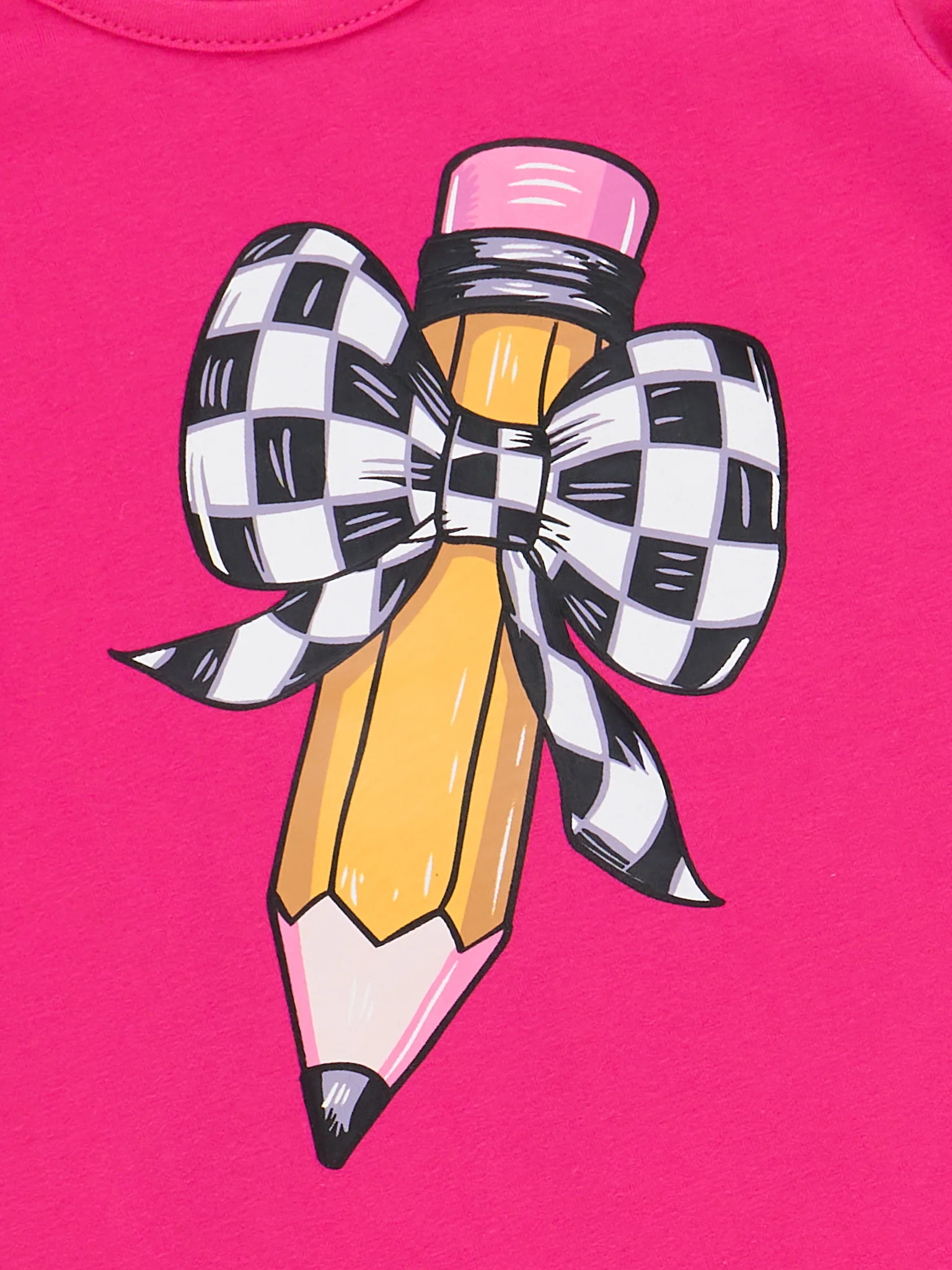 Checker Bow Pencil Flare Pants Outfit - Image 4