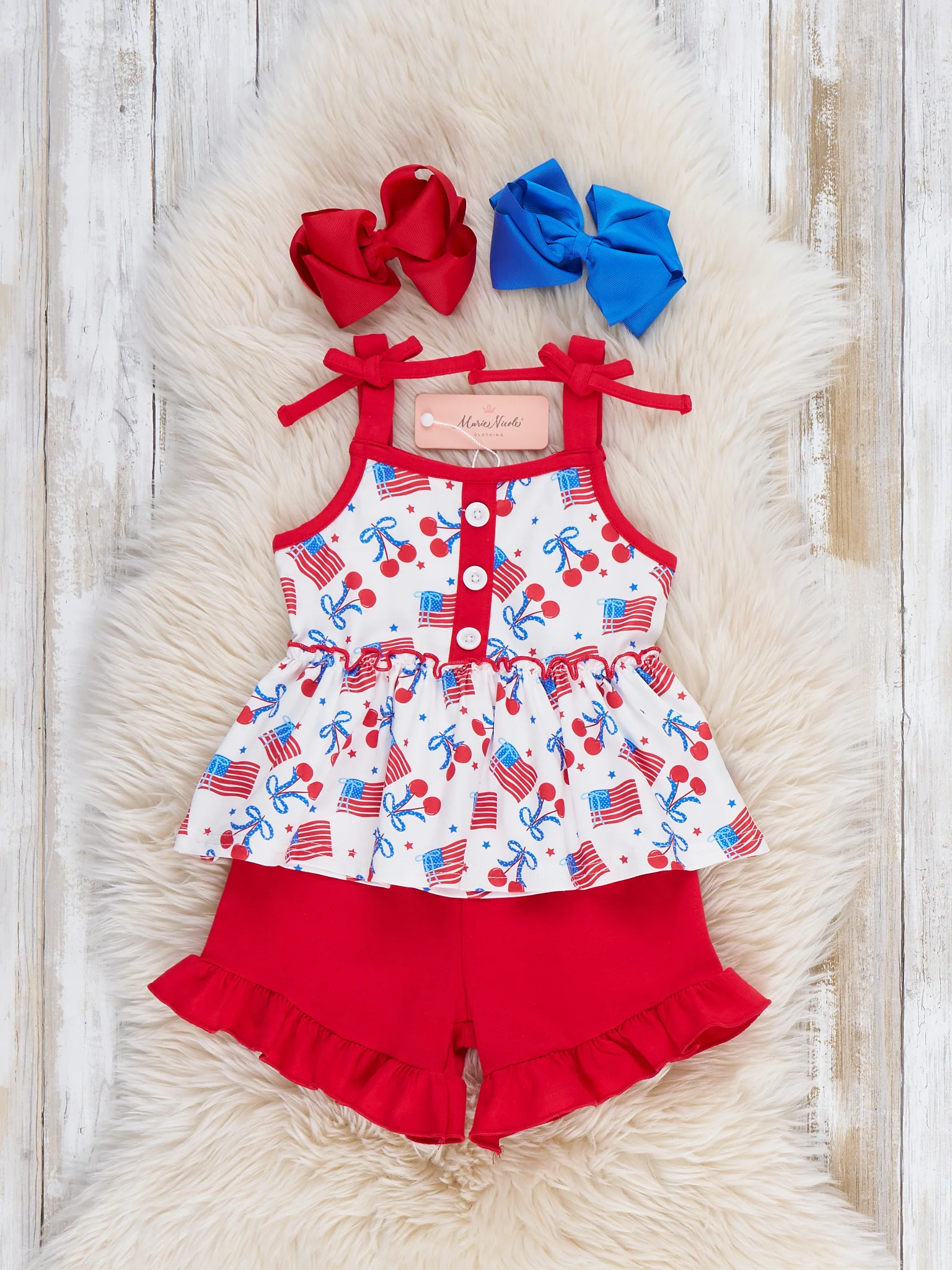 Cherry Flag Ruffle Outfit - Image 2