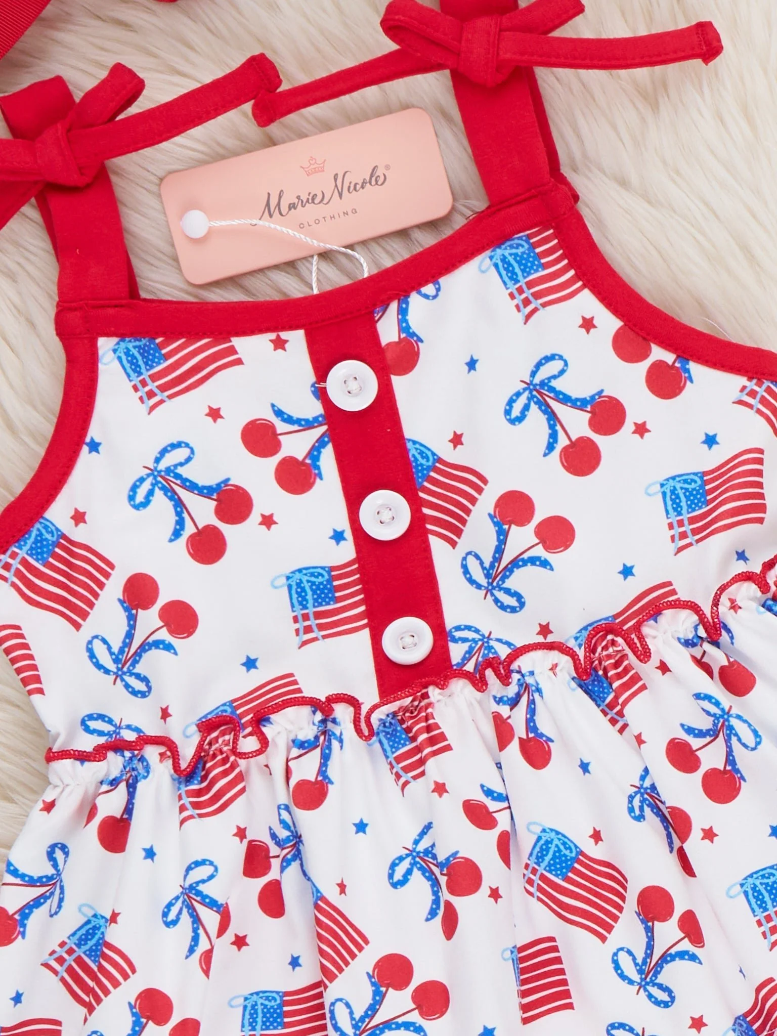 Cherry Flag Ruffle Outfit - Image 3