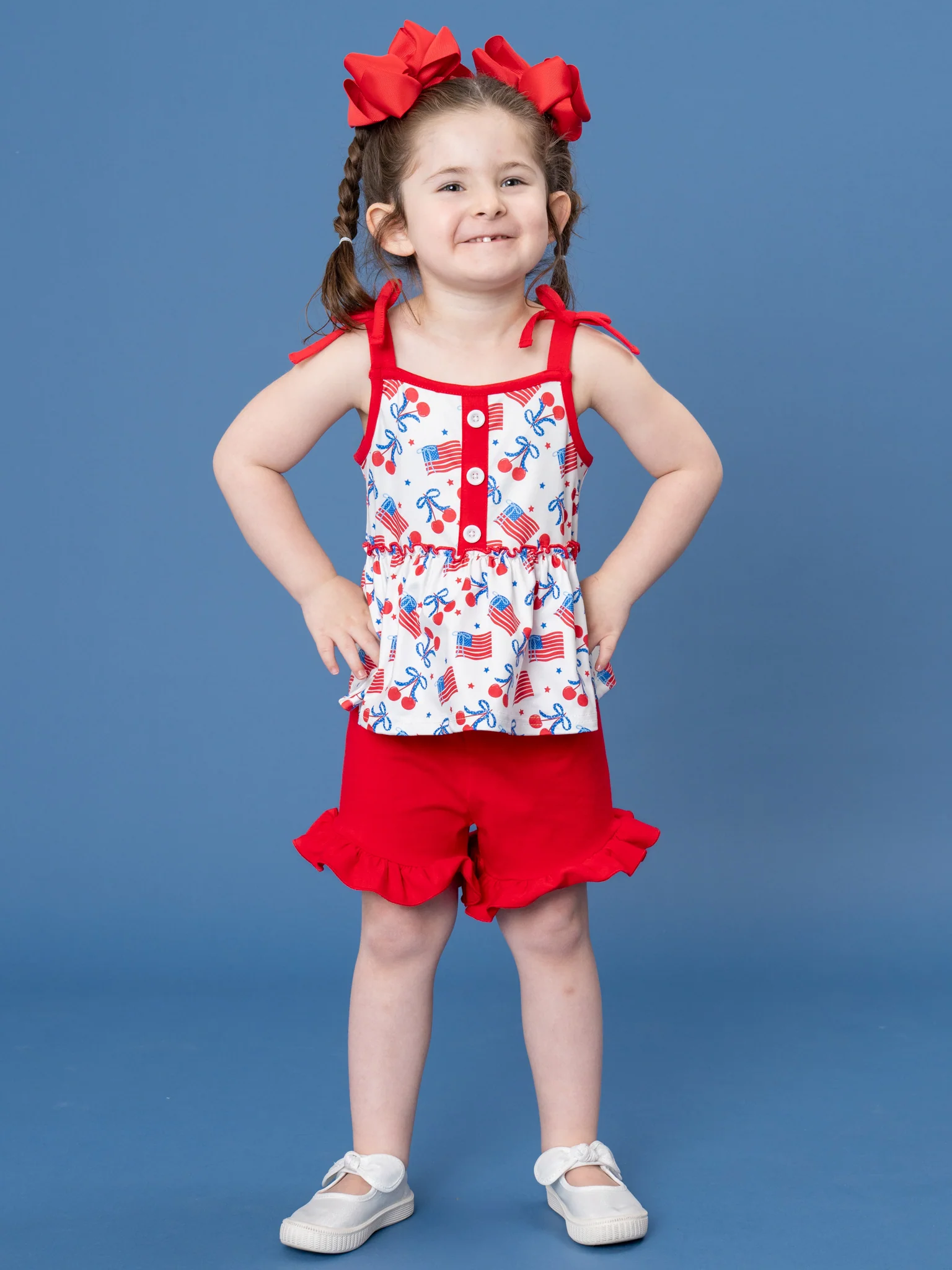 Cherry Flag Ruffle Outfit - Image 5