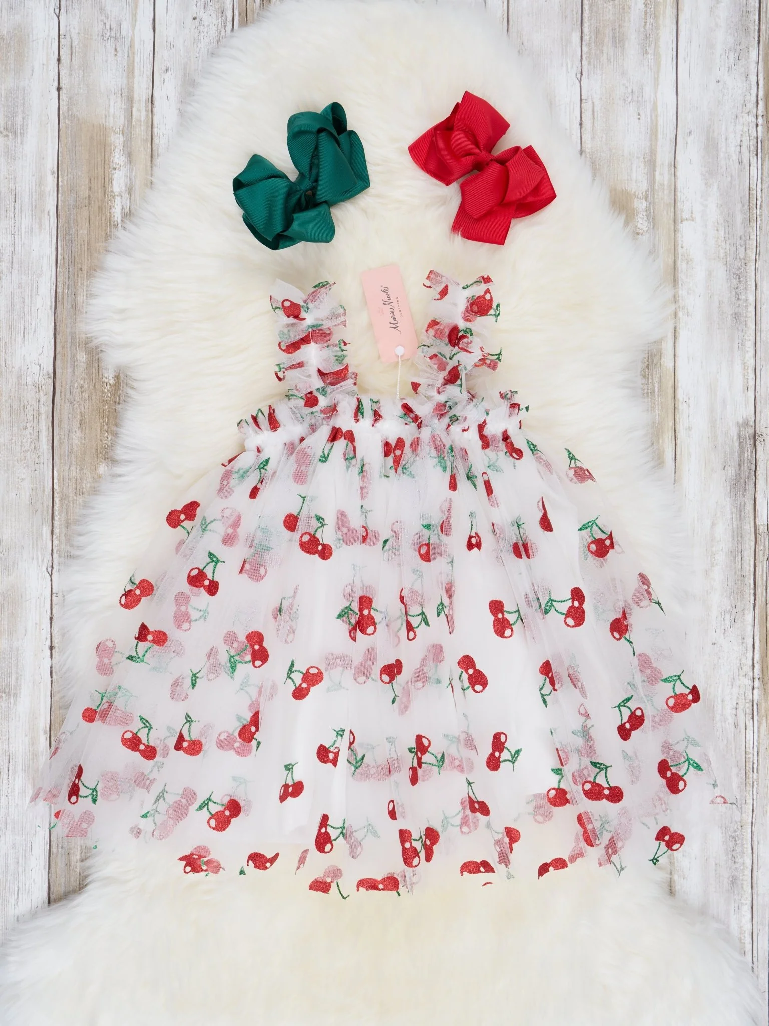 Cherry Tulle Tank Dress