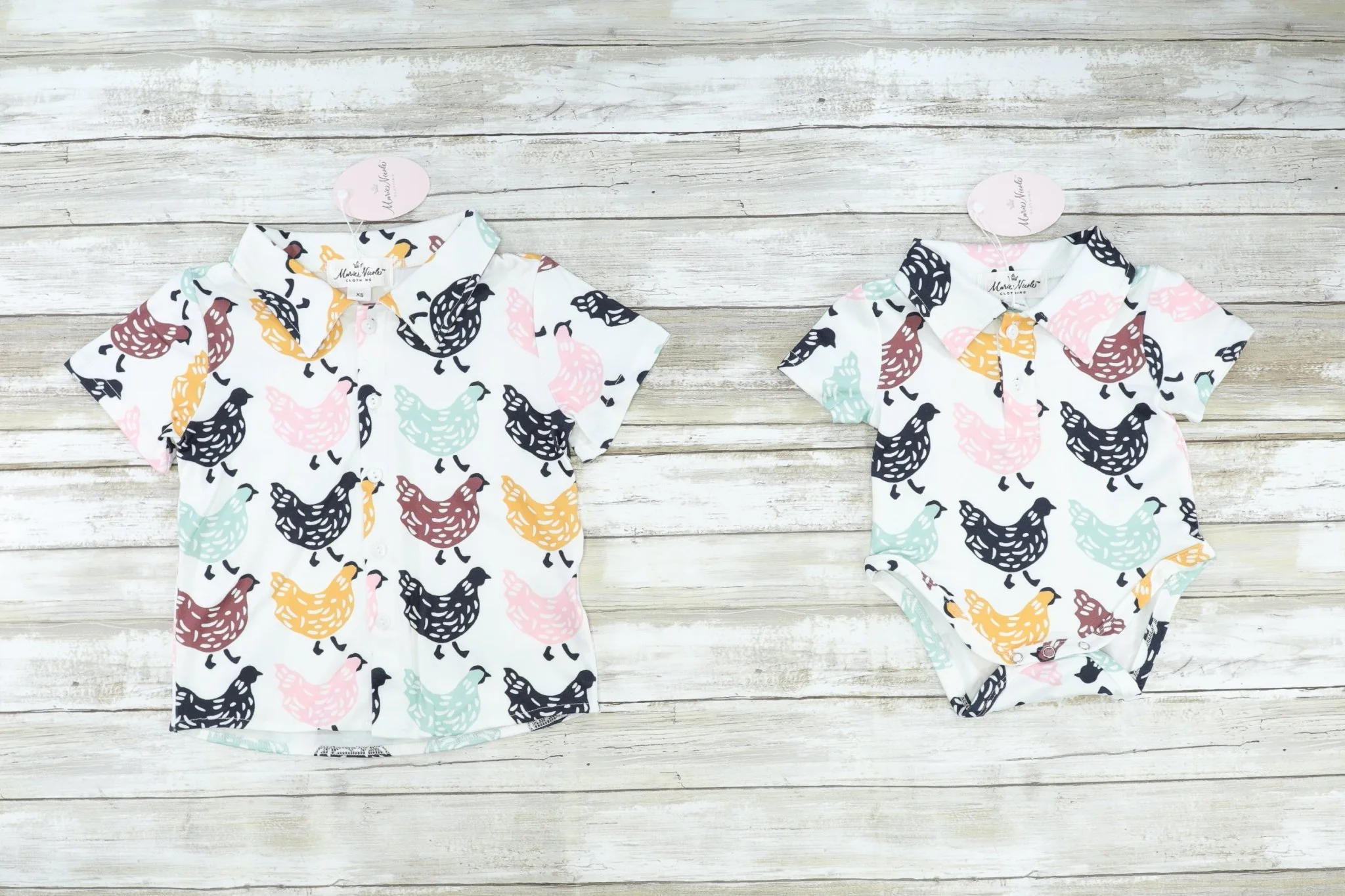 Chicken Button Down Romper - Image 2