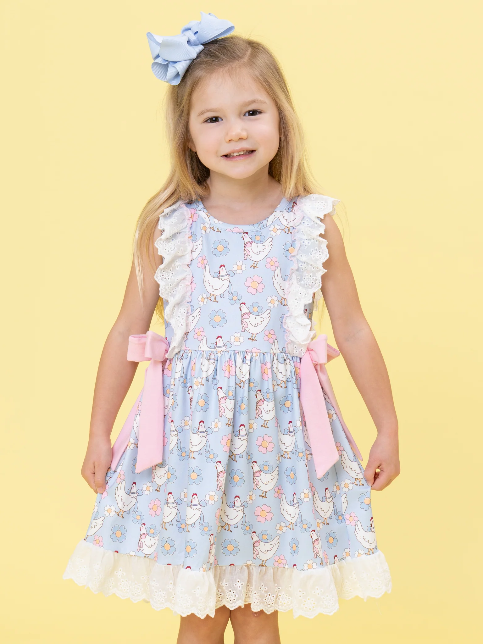 Chicken Garden Lace Dress