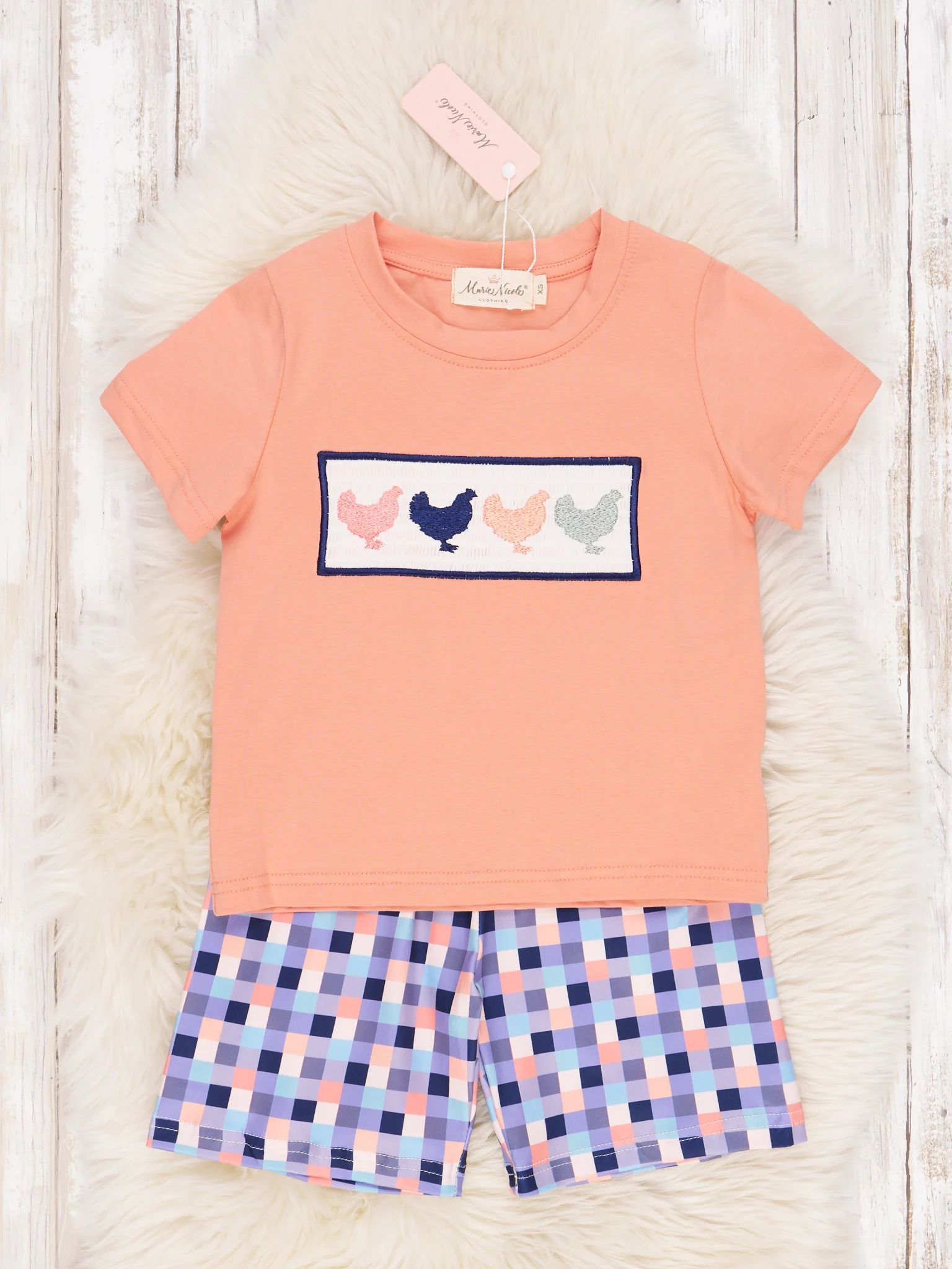 Chicken Gingham Outfit