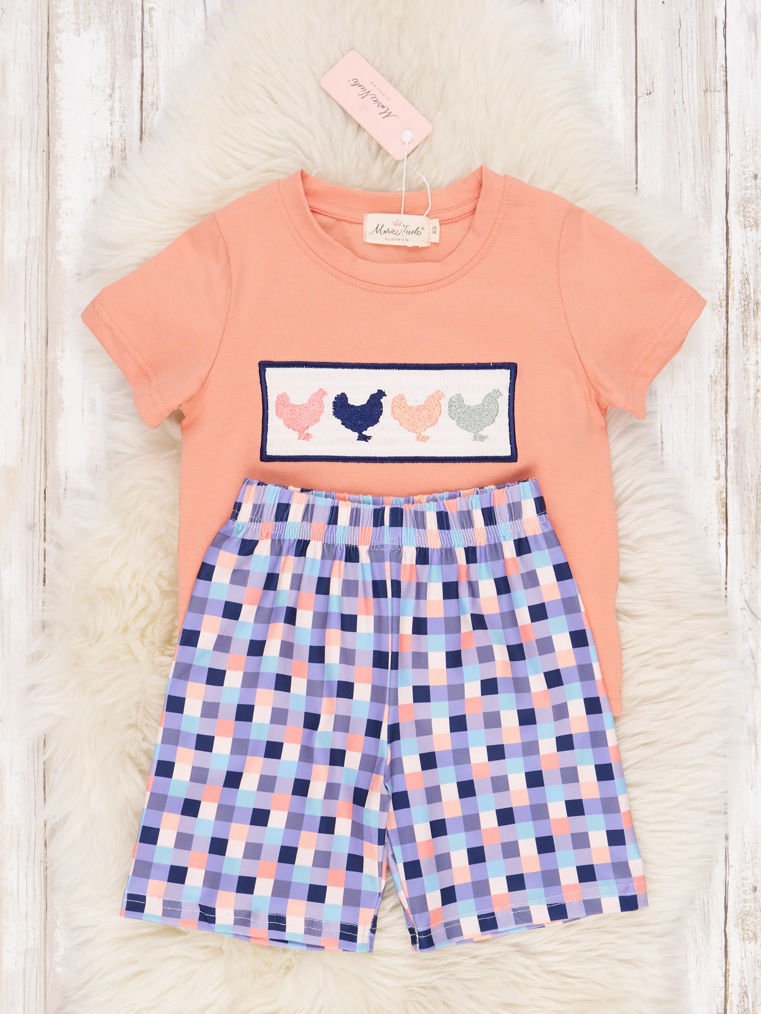 Chicken Gingham Outfit - Image 2