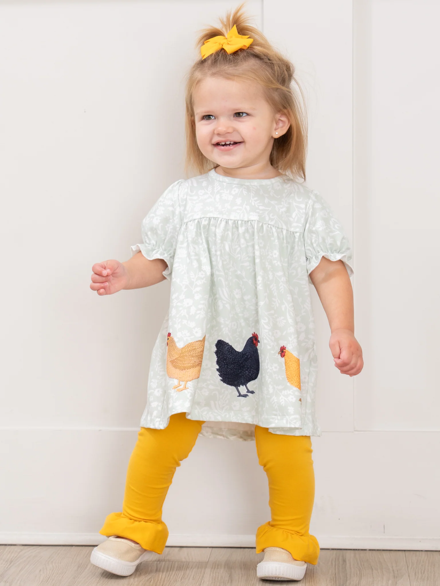 Chicken Party Ruffle Outfit