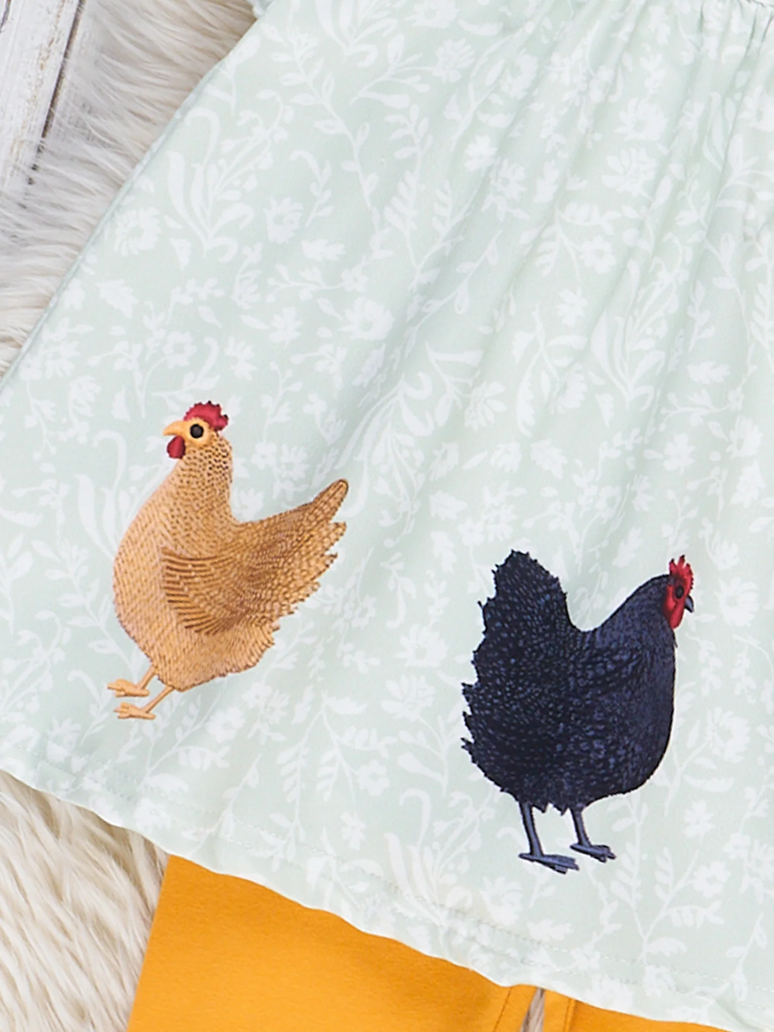 Chicken Party Ruffle Outfit - Image 3