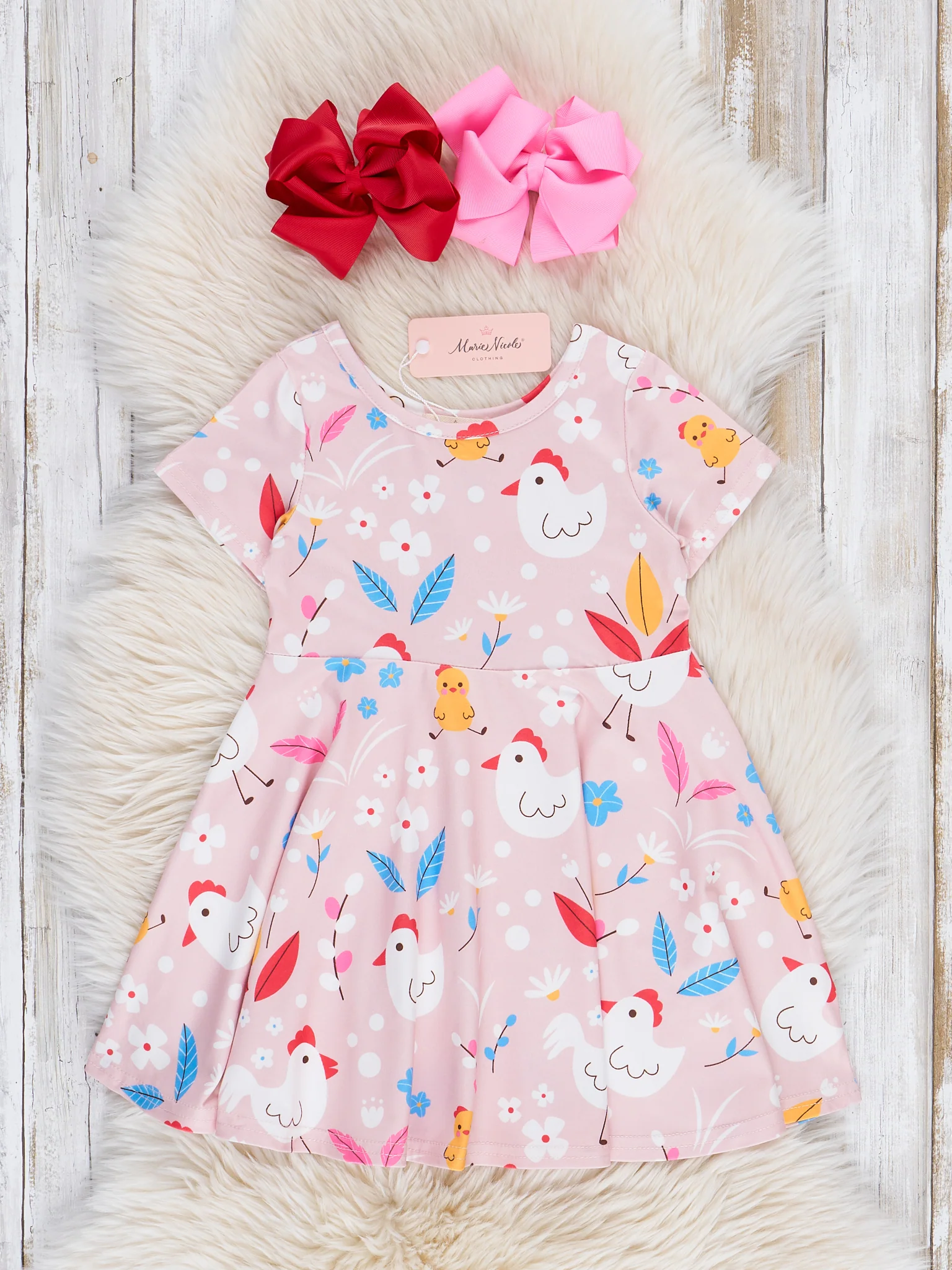 Chicken Swing Dress - Blush Floral - Image 2