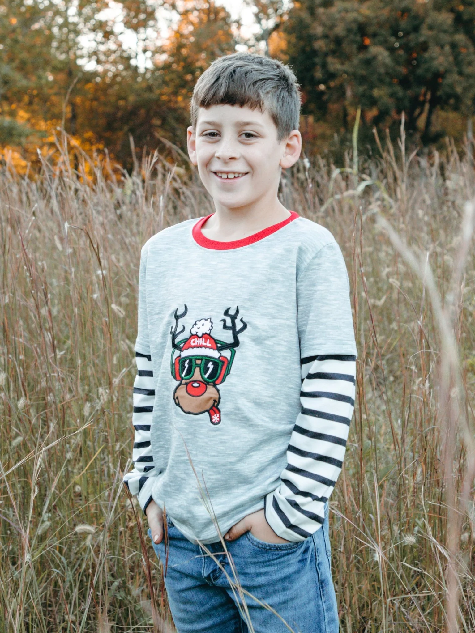 Chill Reindeer Layered Shirt