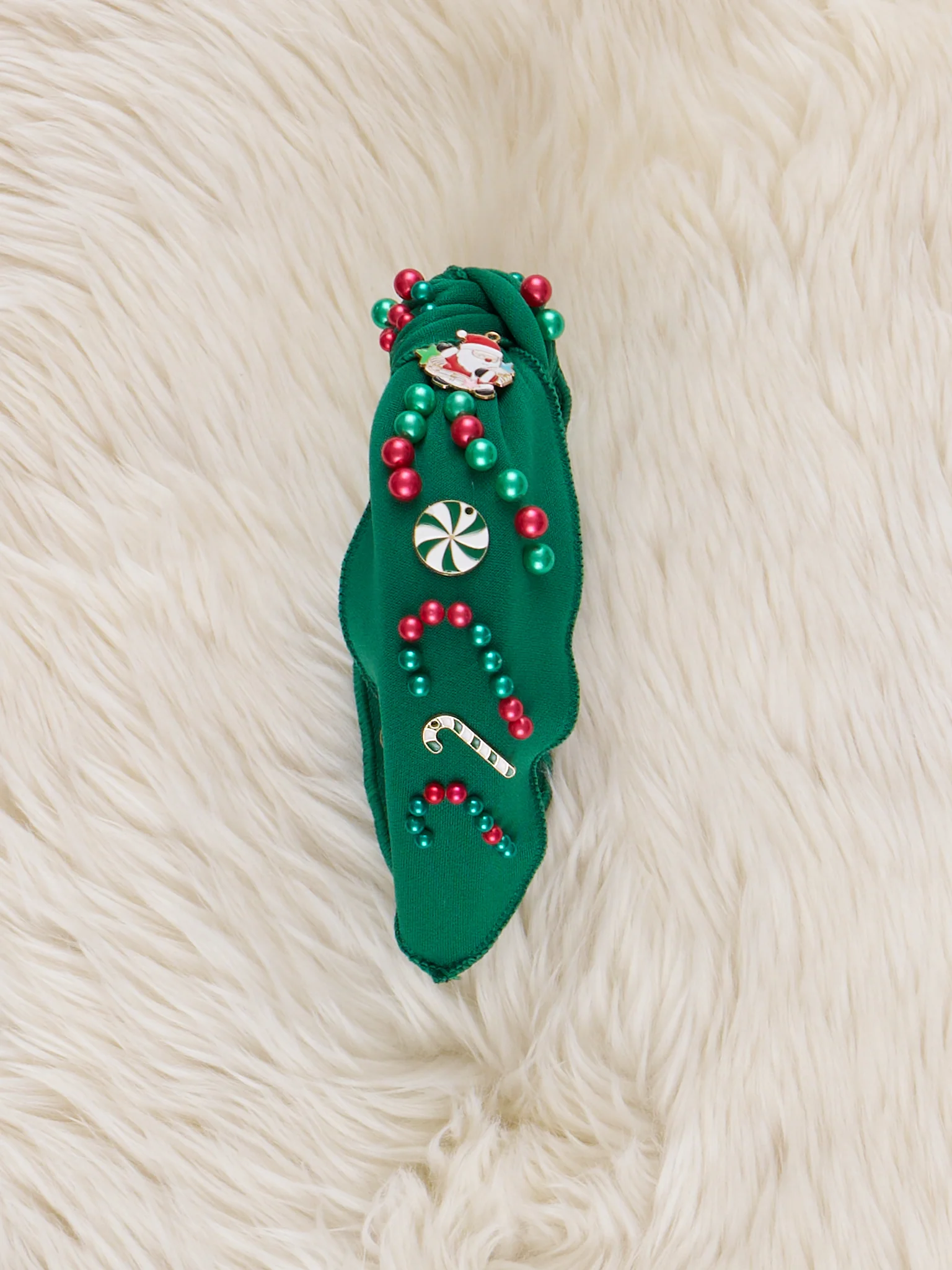 Christmas Candy Cane Glam Headband - Image 3