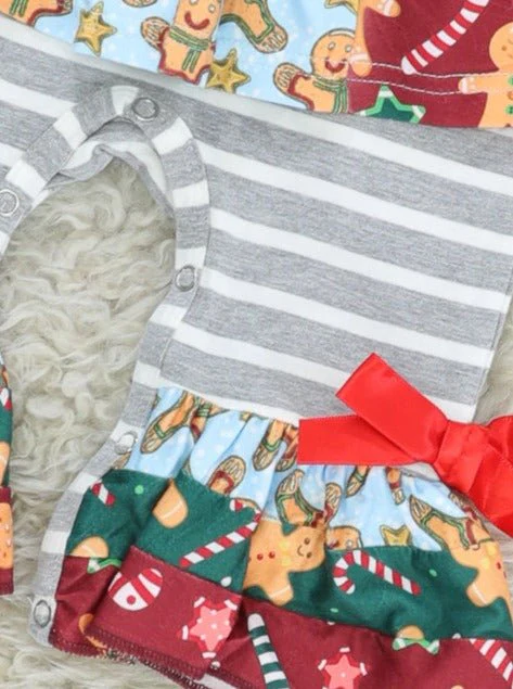 Christmas Confetti Ruffle Romper - Image 2