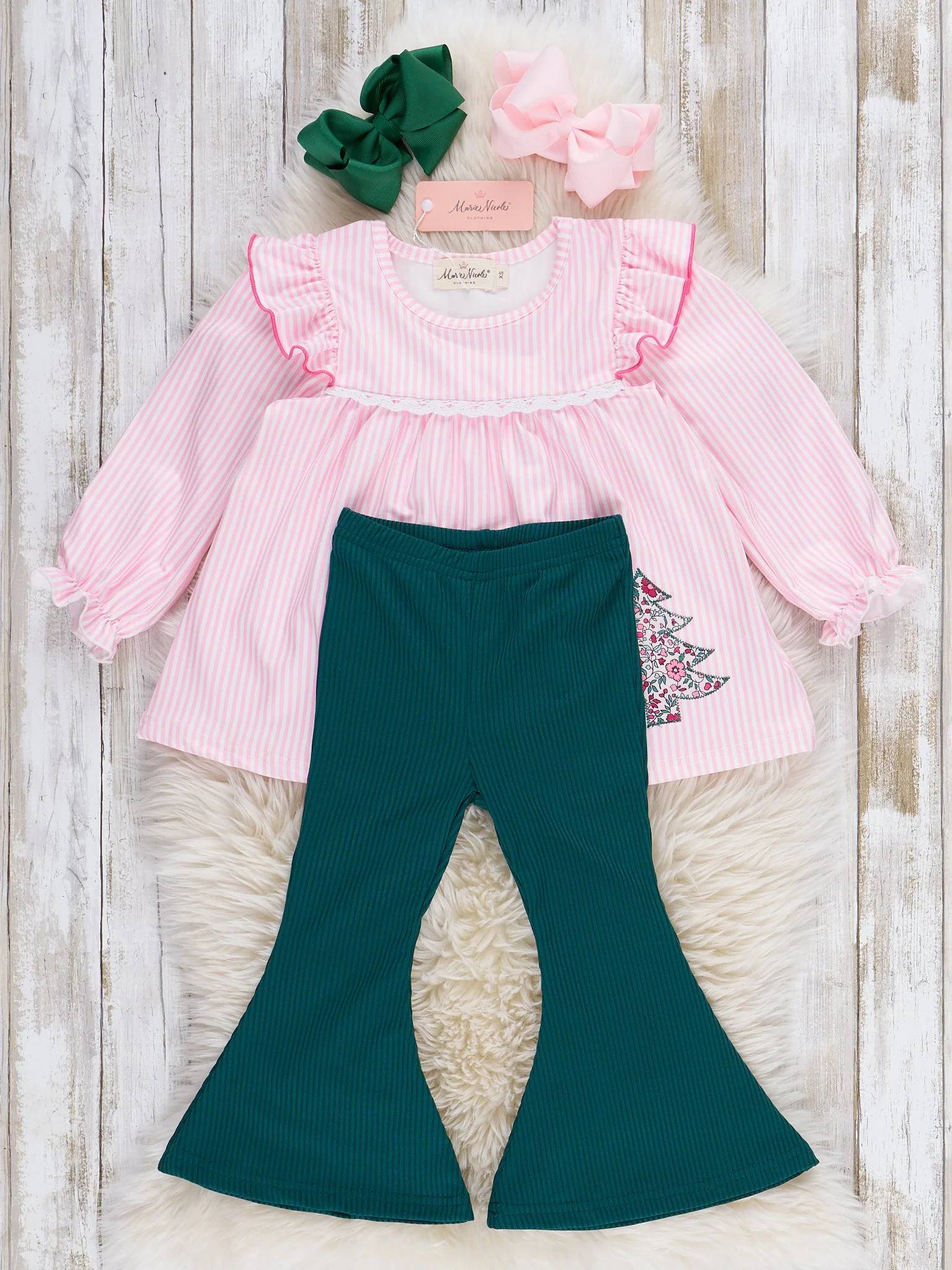 Christmas Forest Journey Bell Bottoms Outfit - Image 6