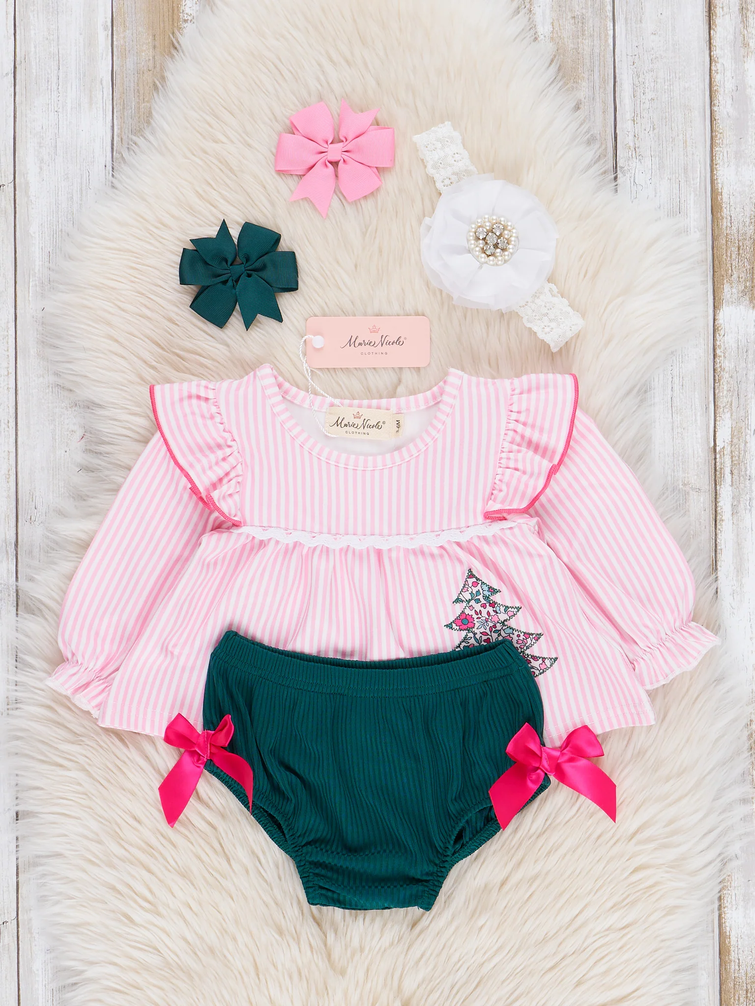 Christmas Forest Journey Bloomers Outfit - Image 3