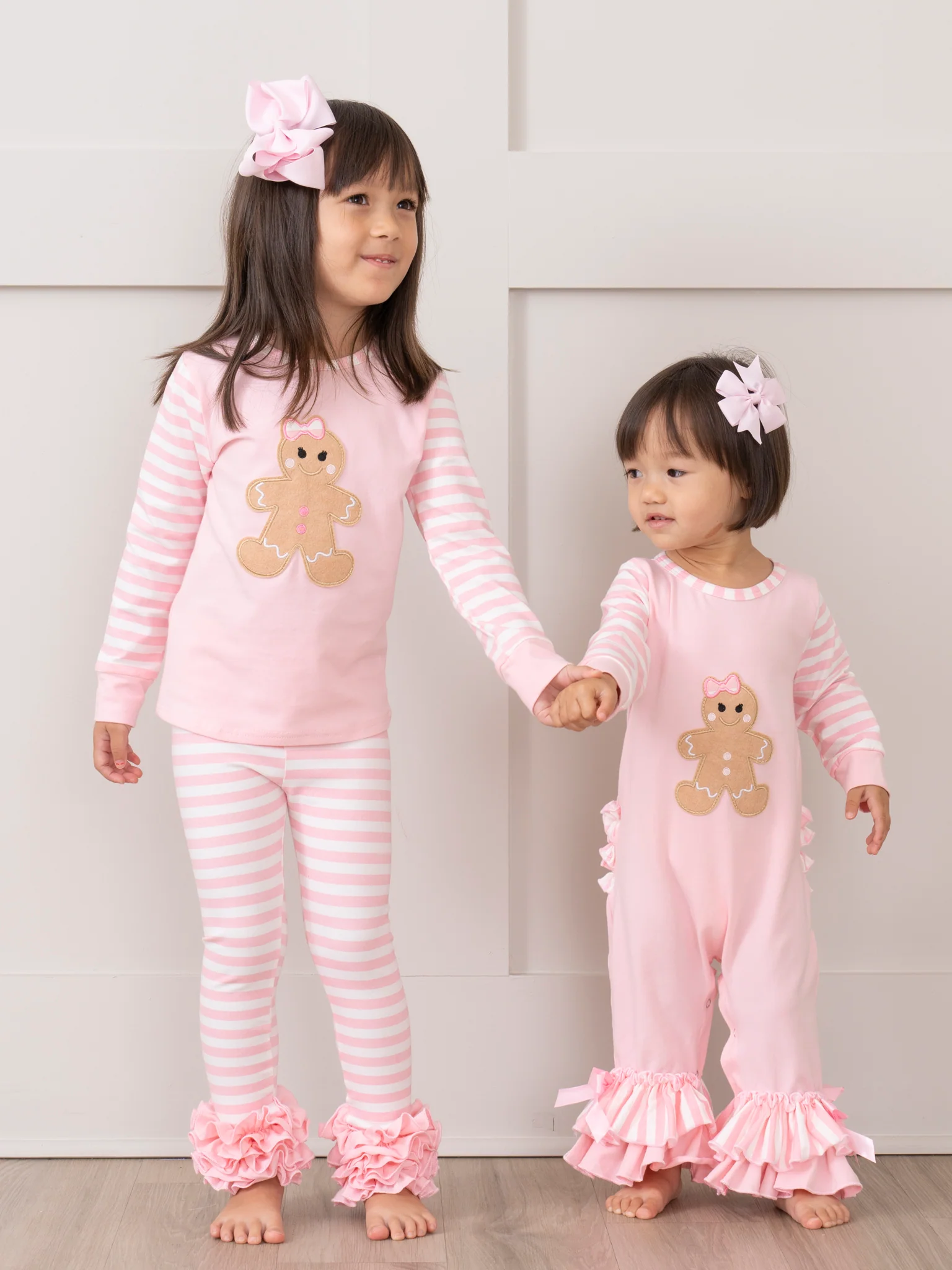 Christmas Gingerbread Pajamas - Pink - Image 6