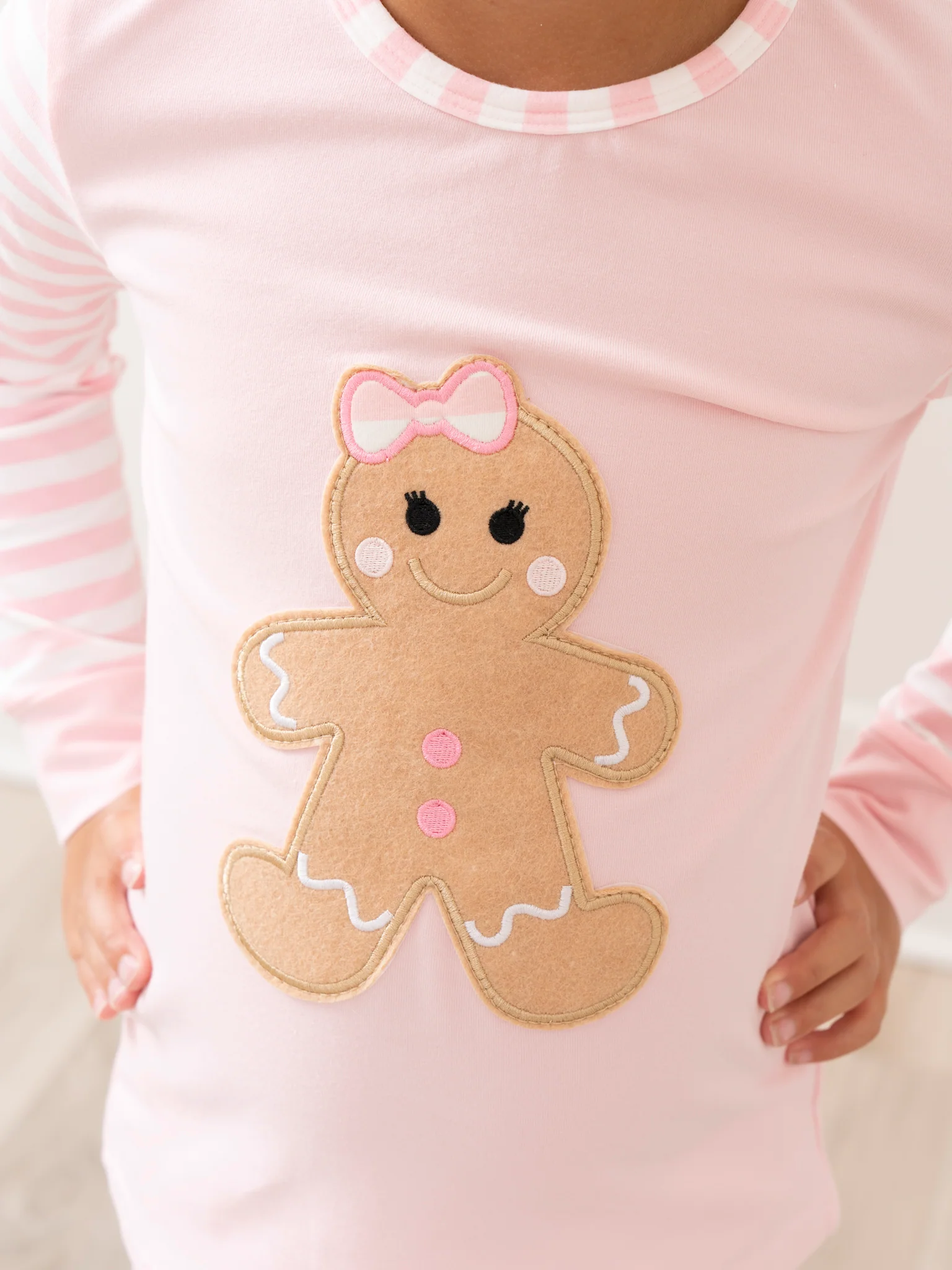 Christmas Gingerbread Pajamas - Pink - Image 7
