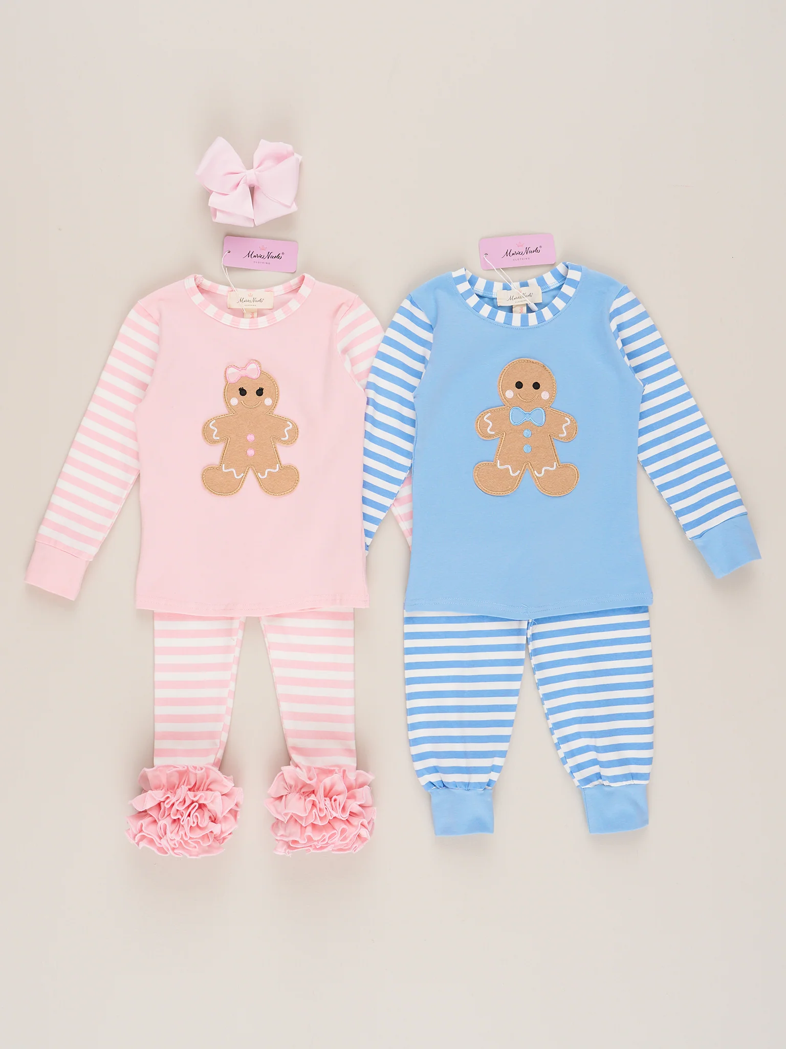 Christmas Gingerbread Pajamas - Pink - Image 9