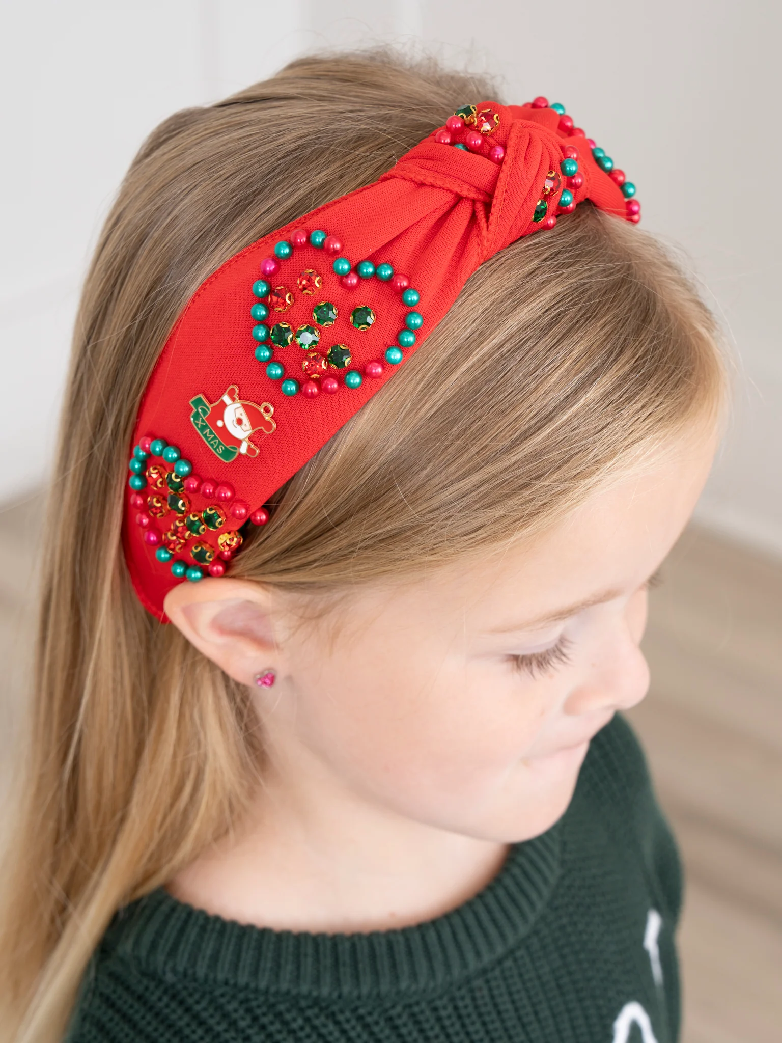 Christmas Hearts Glam Headband - Image 5