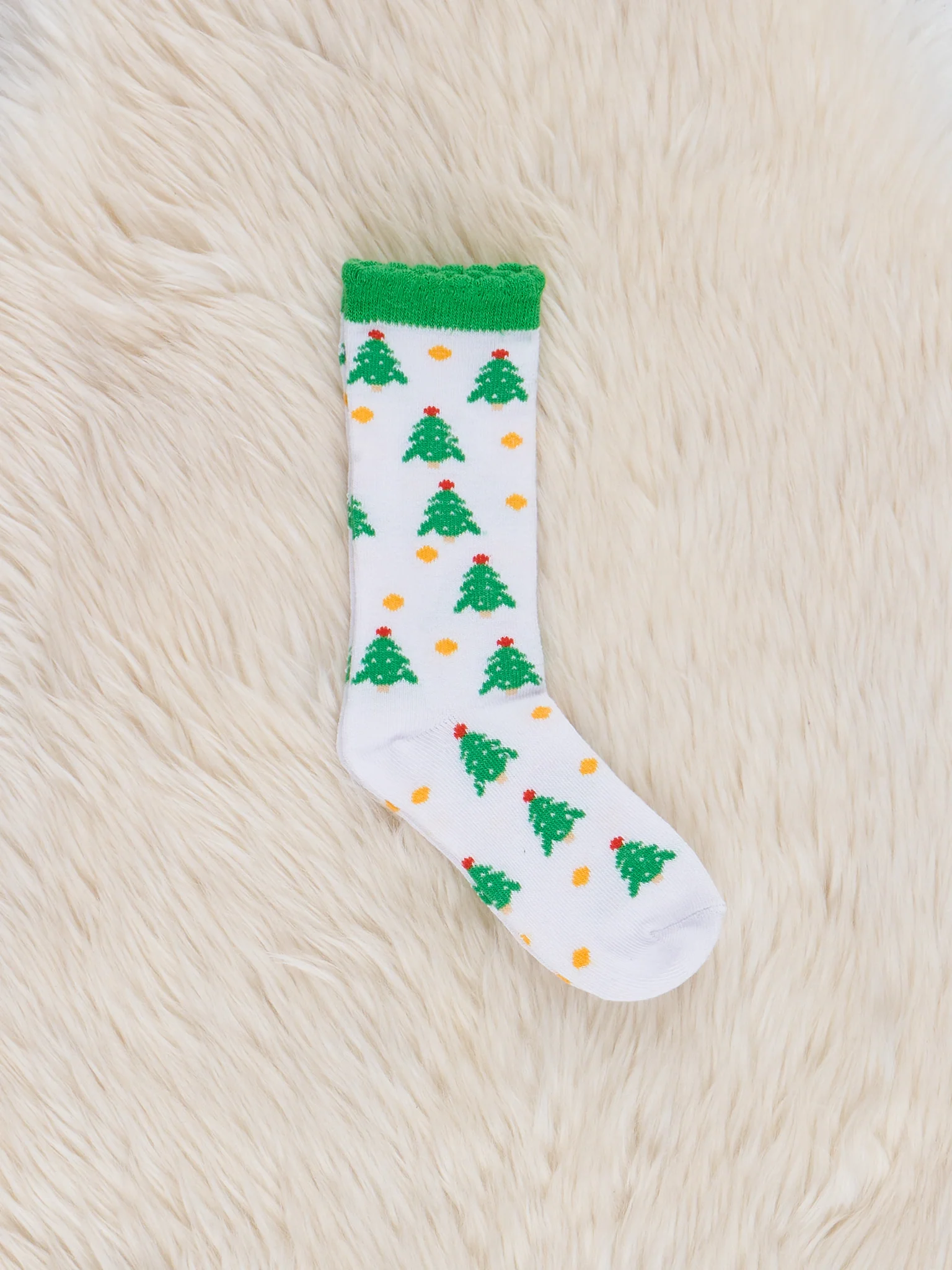 Christmas Scallop Hem Knee Socks - 3 Pack - Image 3