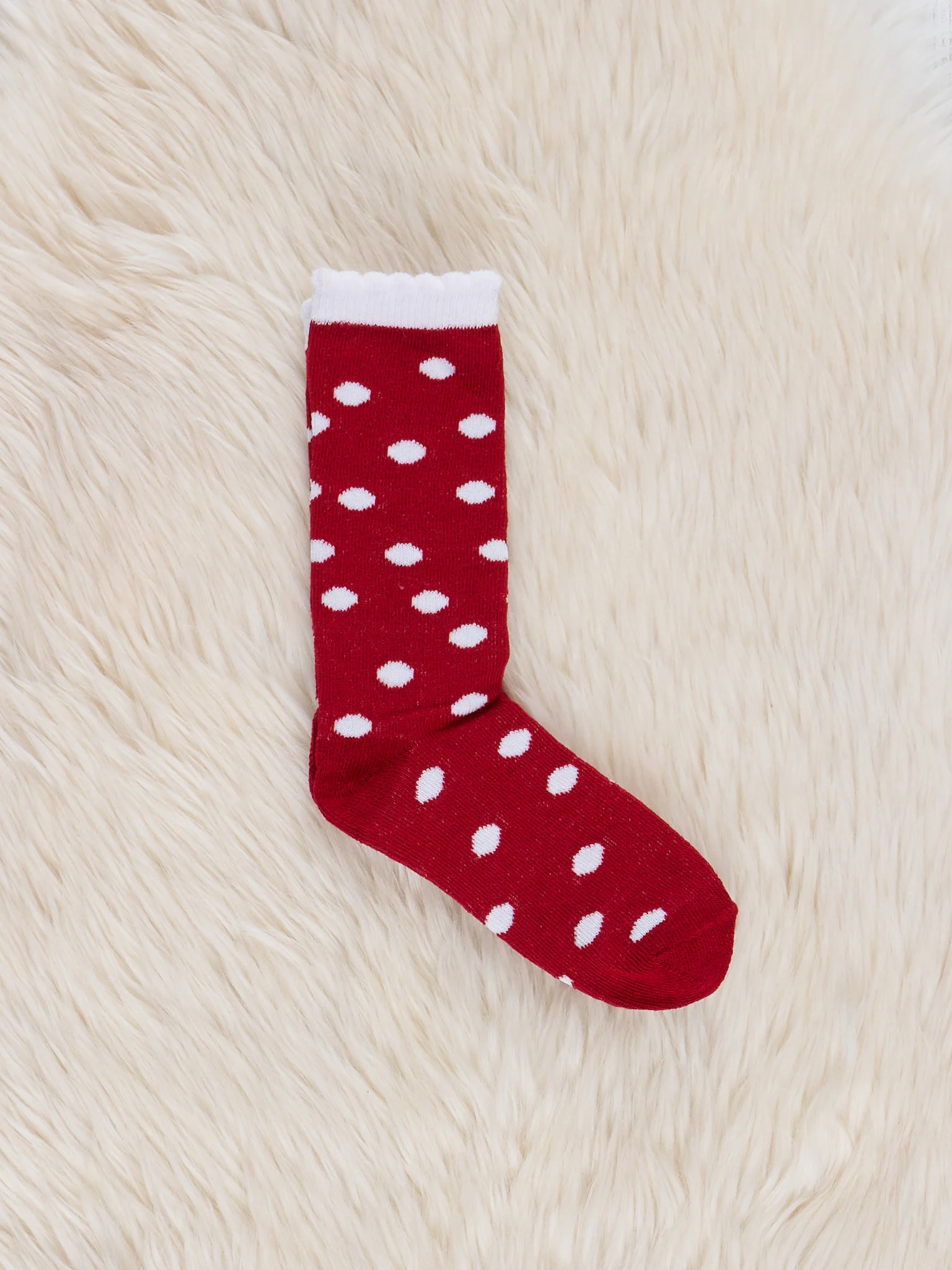 Christmas Scallop Hem Knee Socks - 3 Pack - Image 4