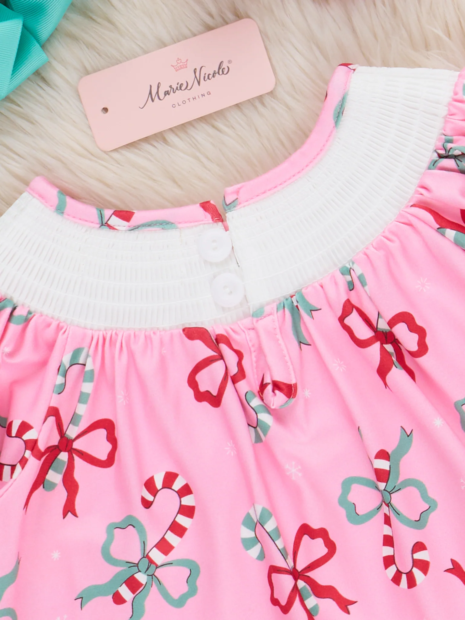 Christmas Sweet Tooth Smocked Dress - Image 3