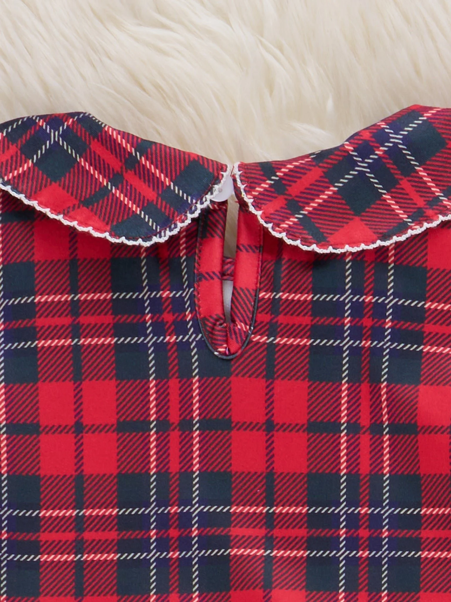 Christmas Tree Lumberjack Embroidered Dress - Image 3