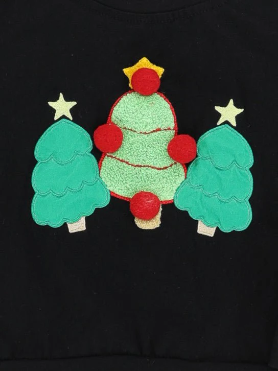 Christmas Tree Pom Pom Tulle Outfit - Image 3