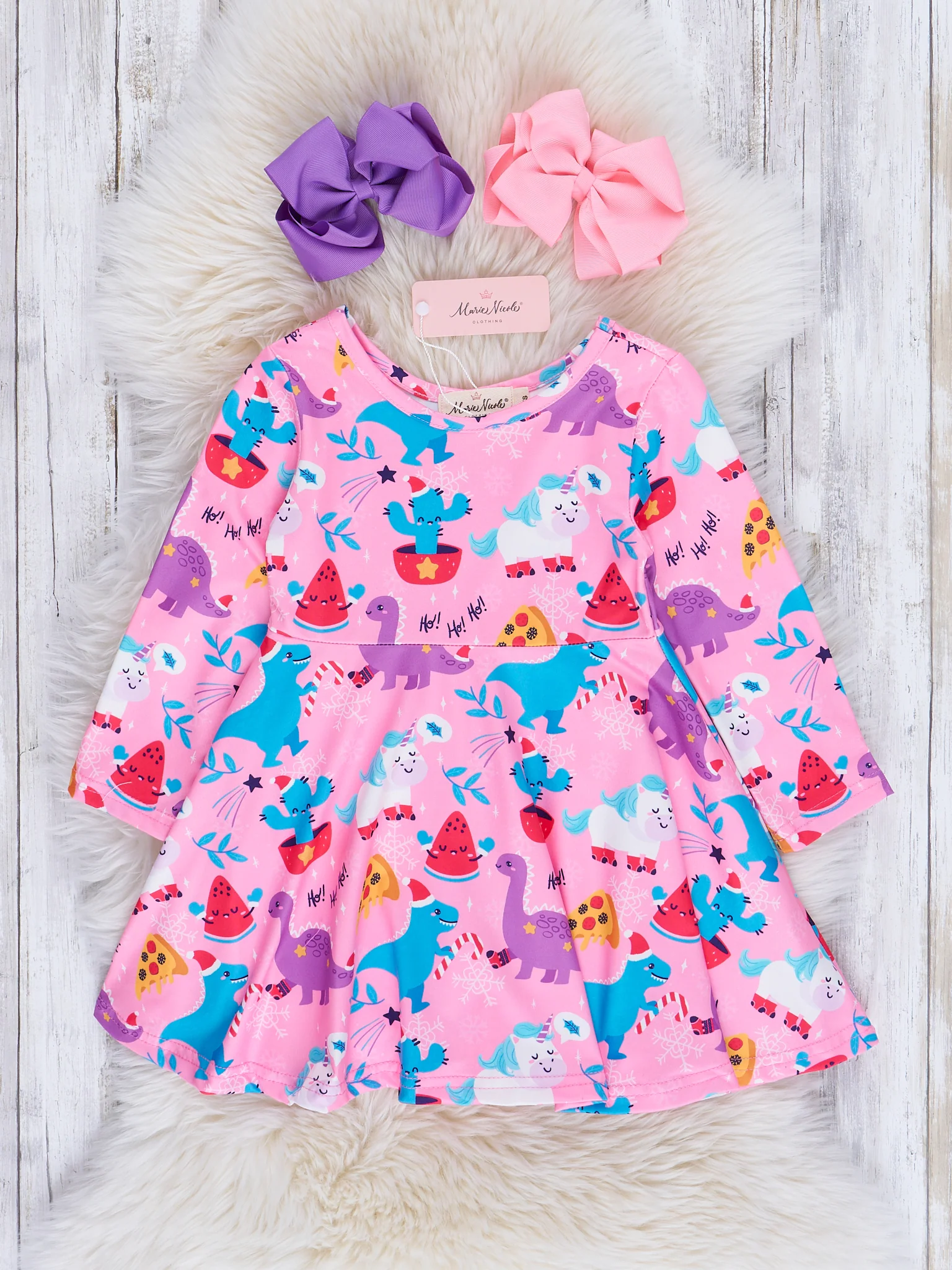 Christmas Wishes Swing Dress - Image 4