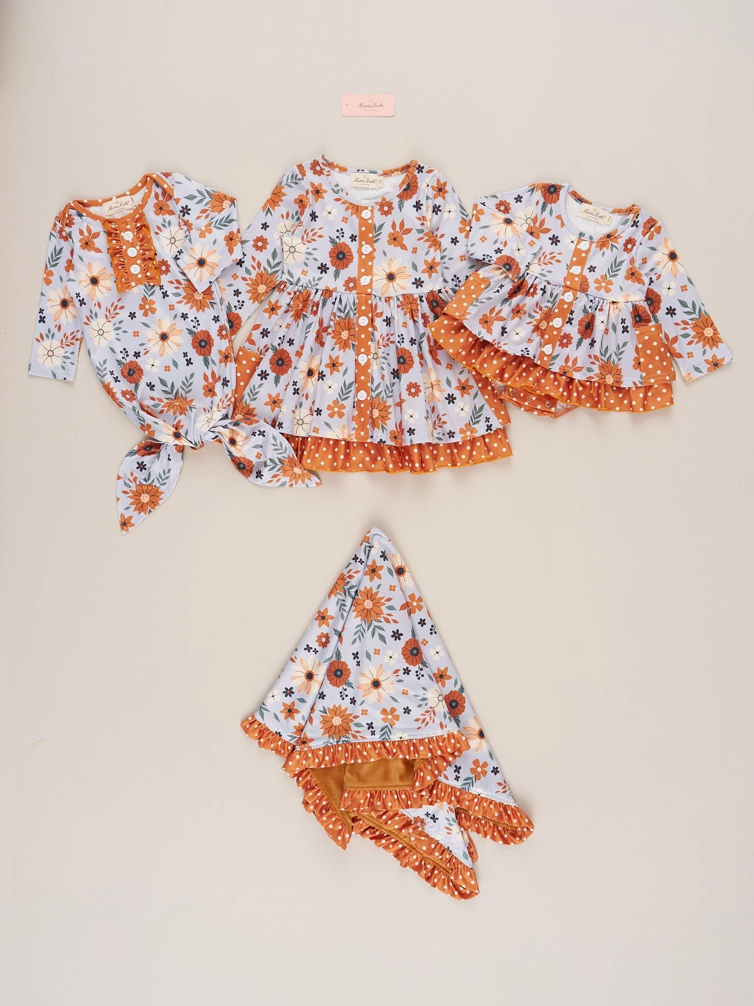 Chrysanthemum Fields Ruffle Minky Blanket - Image 2