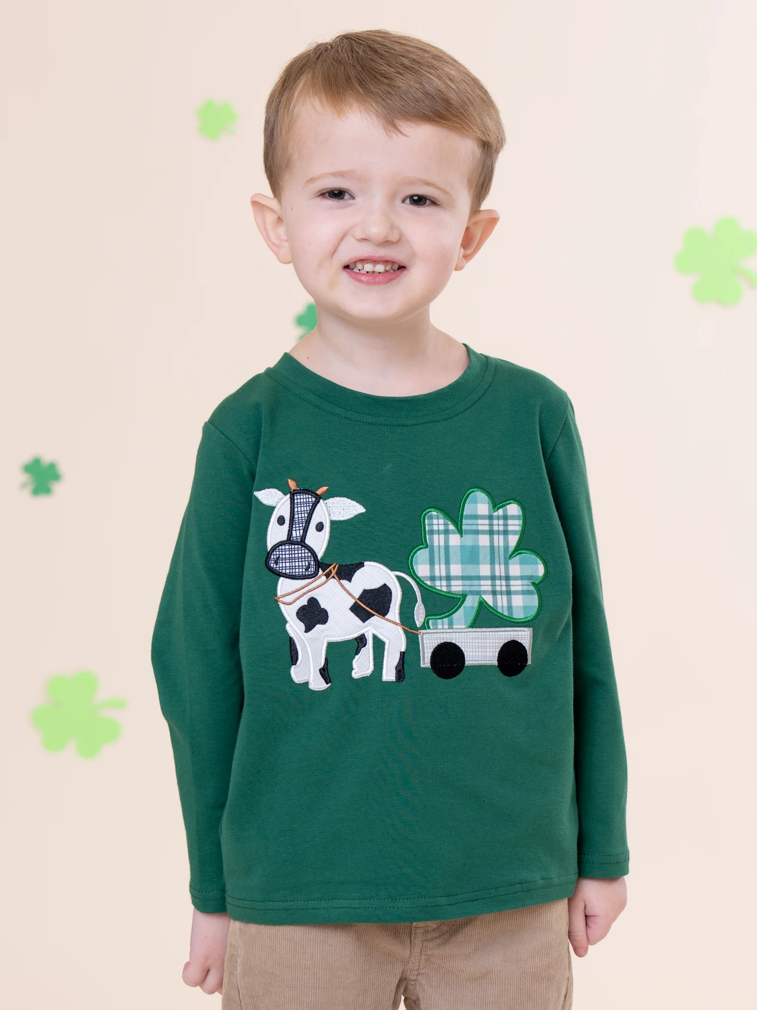 Clover Cow Adventure Cow Embroidered Shirt