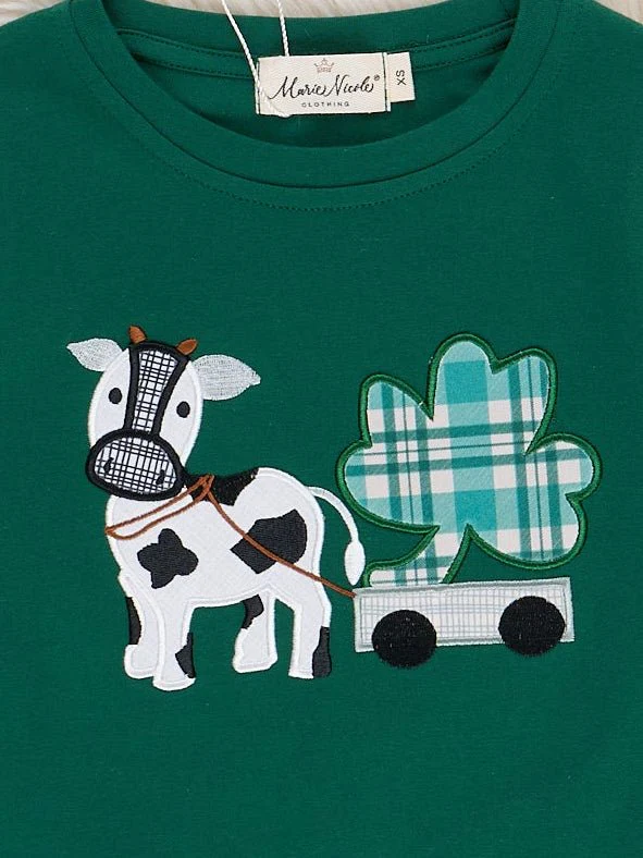 Clover Cow Adventure Cow Embroidered Shirt - Image 3