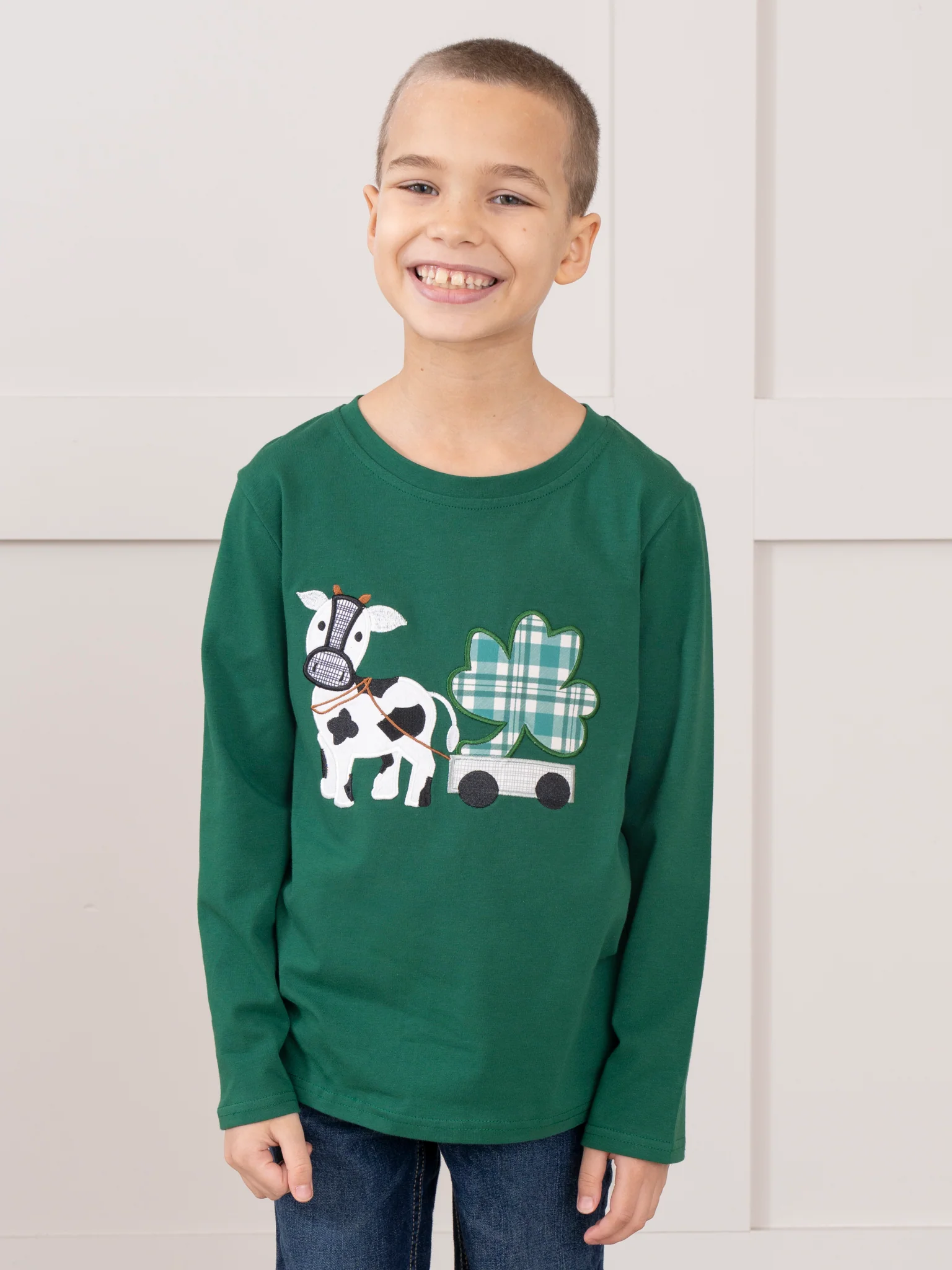 Clover Cow Adventure Cow Embroidered Shirt - Image 5