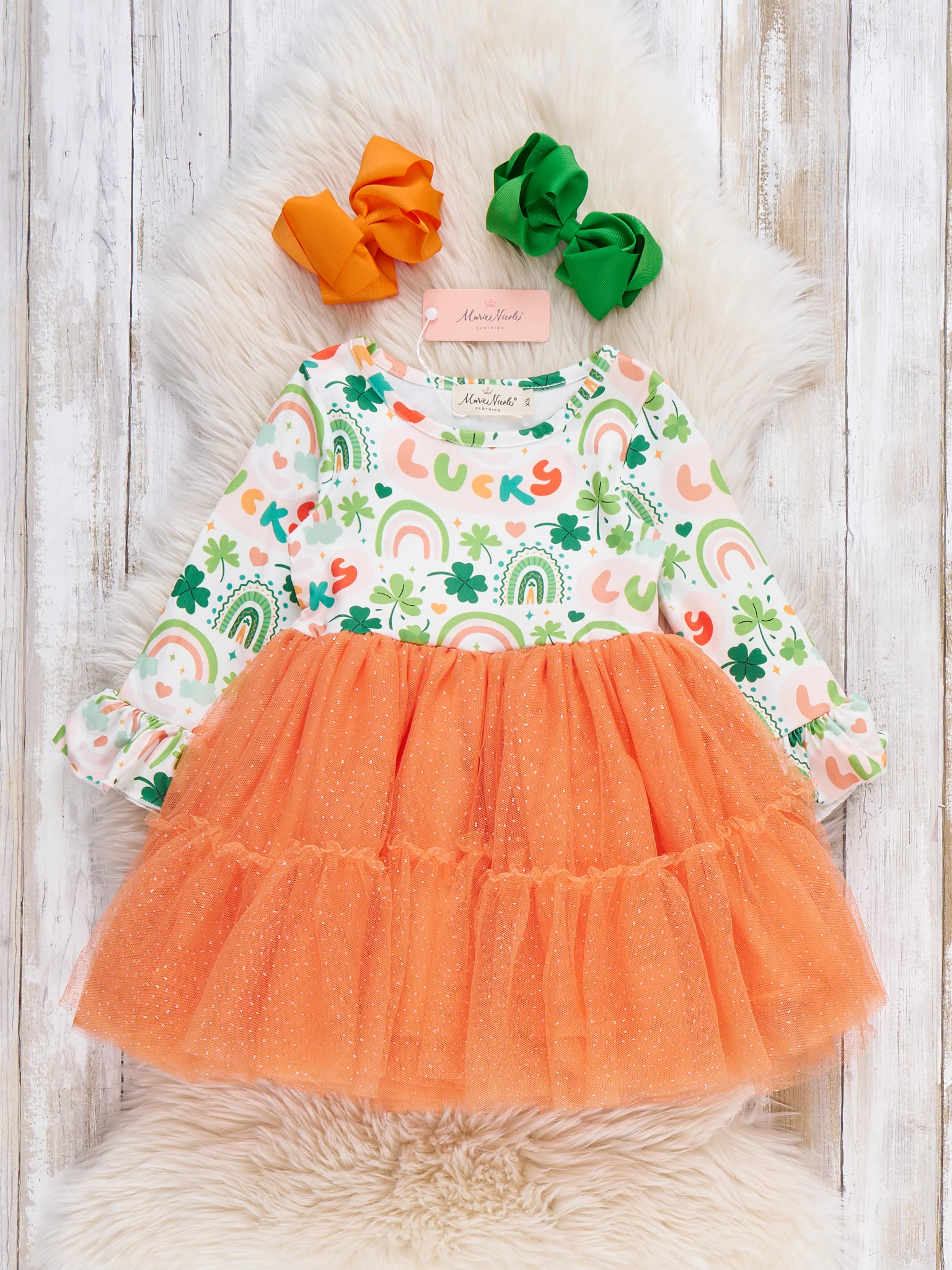 Clover Magic Rainbow Tulle Dress - Image 2