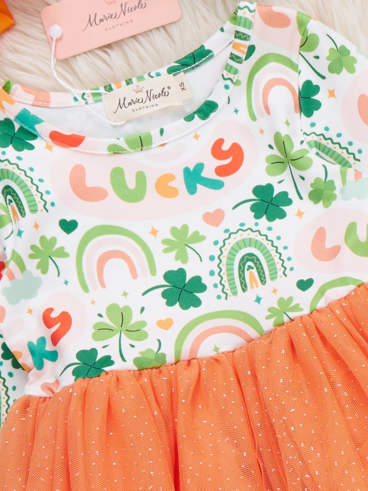 Clover Magic Rainbow Tulle Dress - Image 3