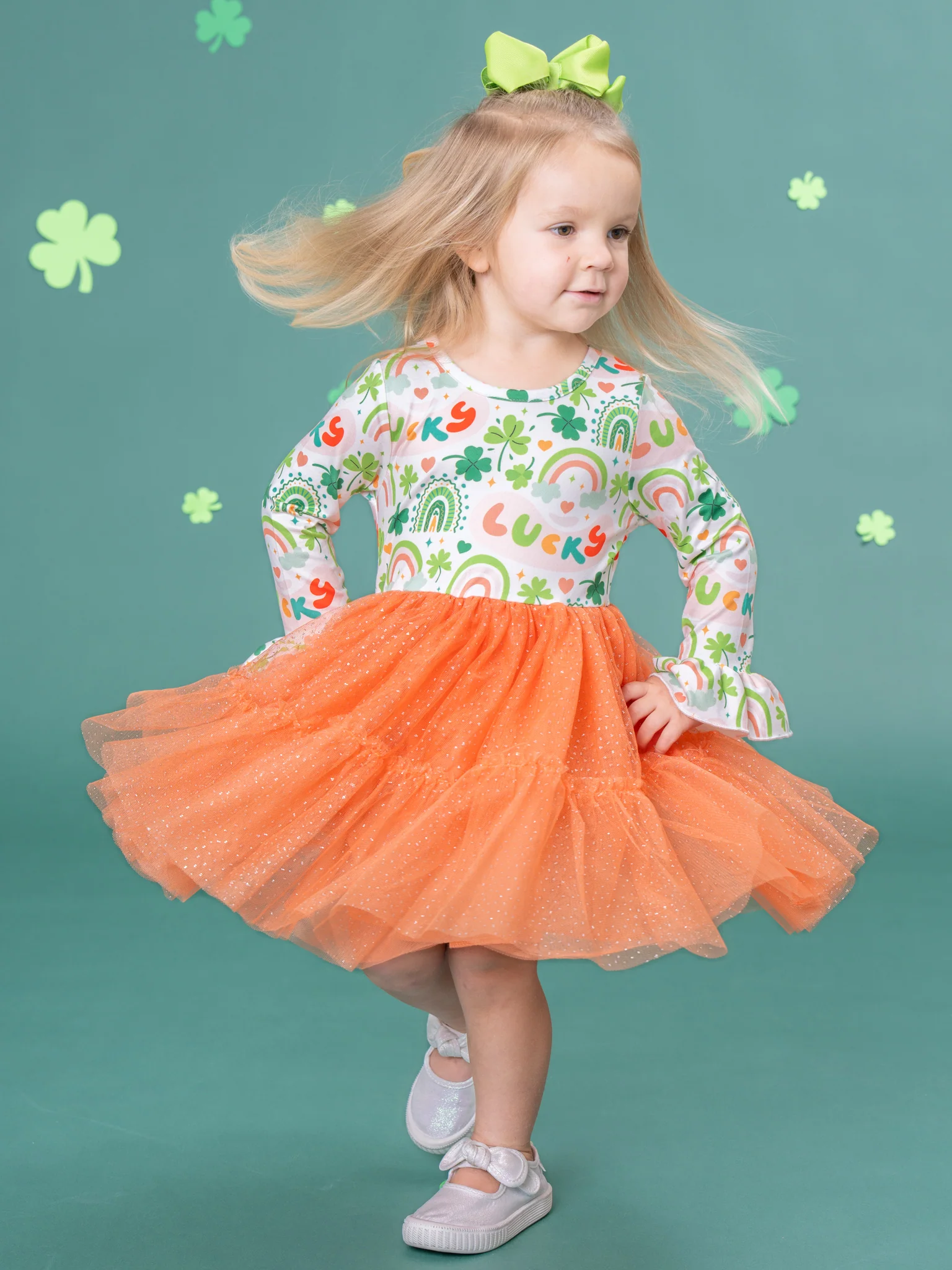 Clover Magic Rainbow Tulle Dress - Image 4