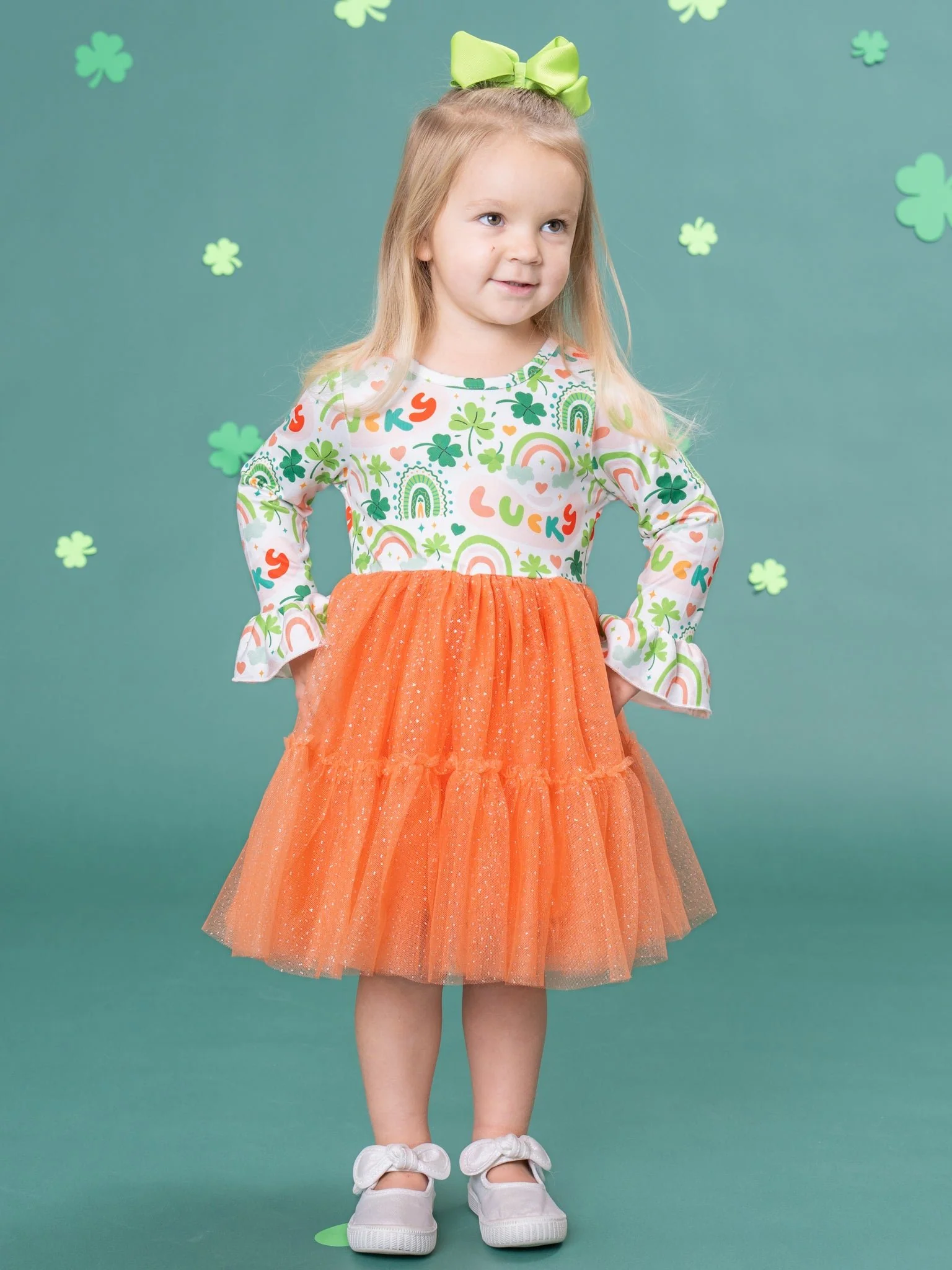 Clover Magic Rainbow Tulle Dress - Image 5