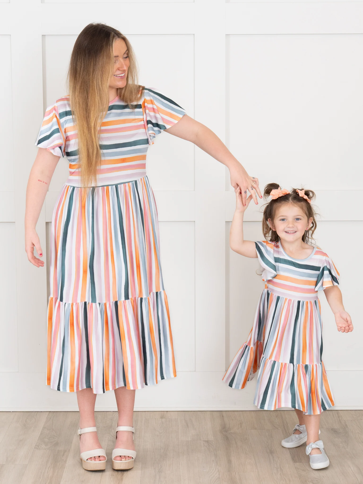Coastal Tide Tiered Stripe Ruffle Dress - Image 6