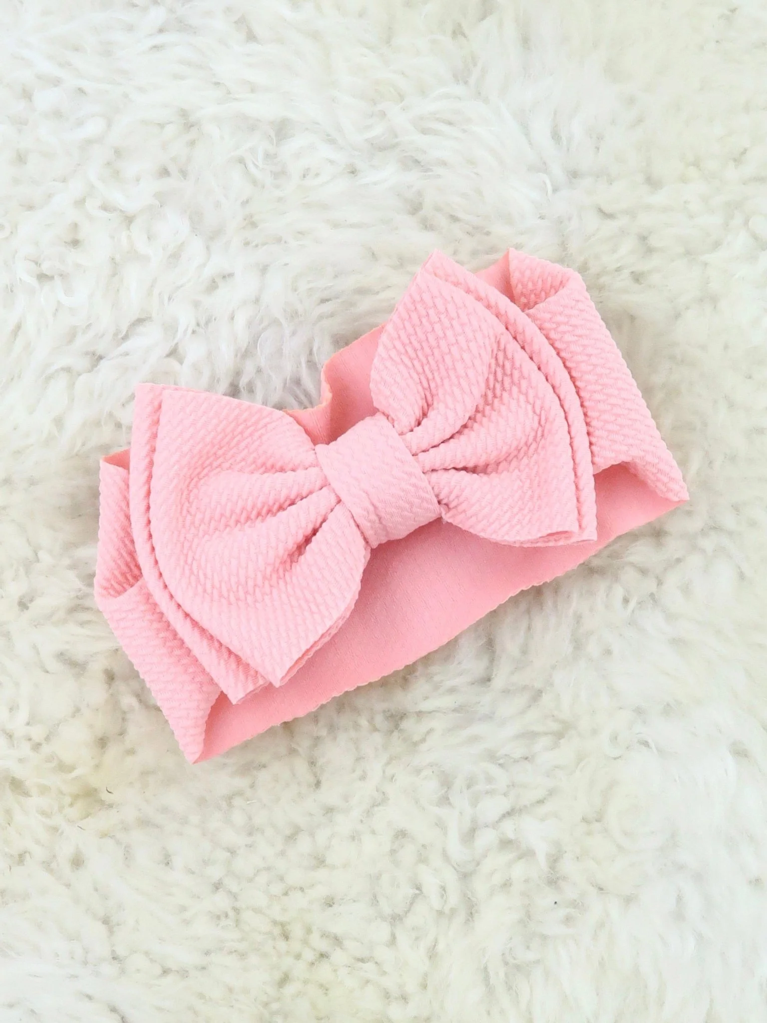 Double Layer Waffle Bow Headwrap - 32 Colors Available - Image 7