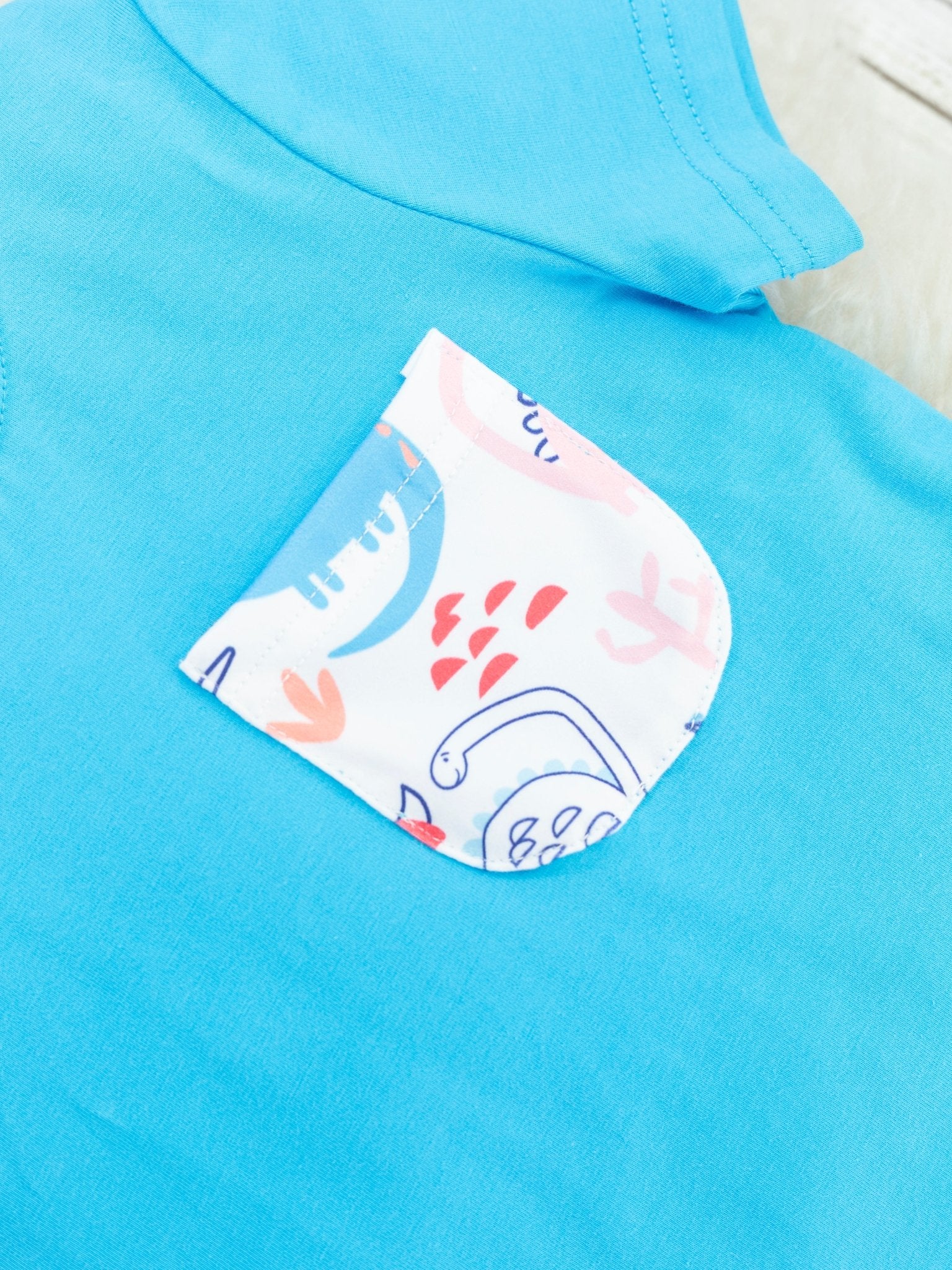 Coral Dino Pocket Outfit - Image 3