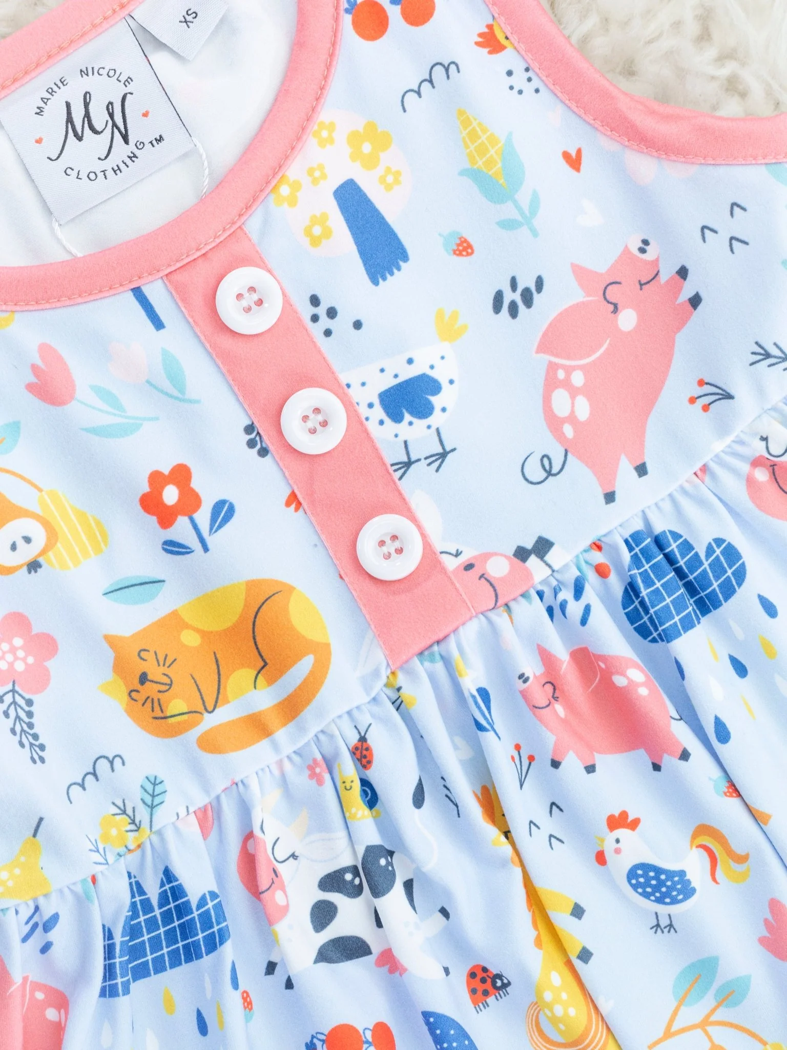 Coral Farm Ruffle Outfit - Image 3