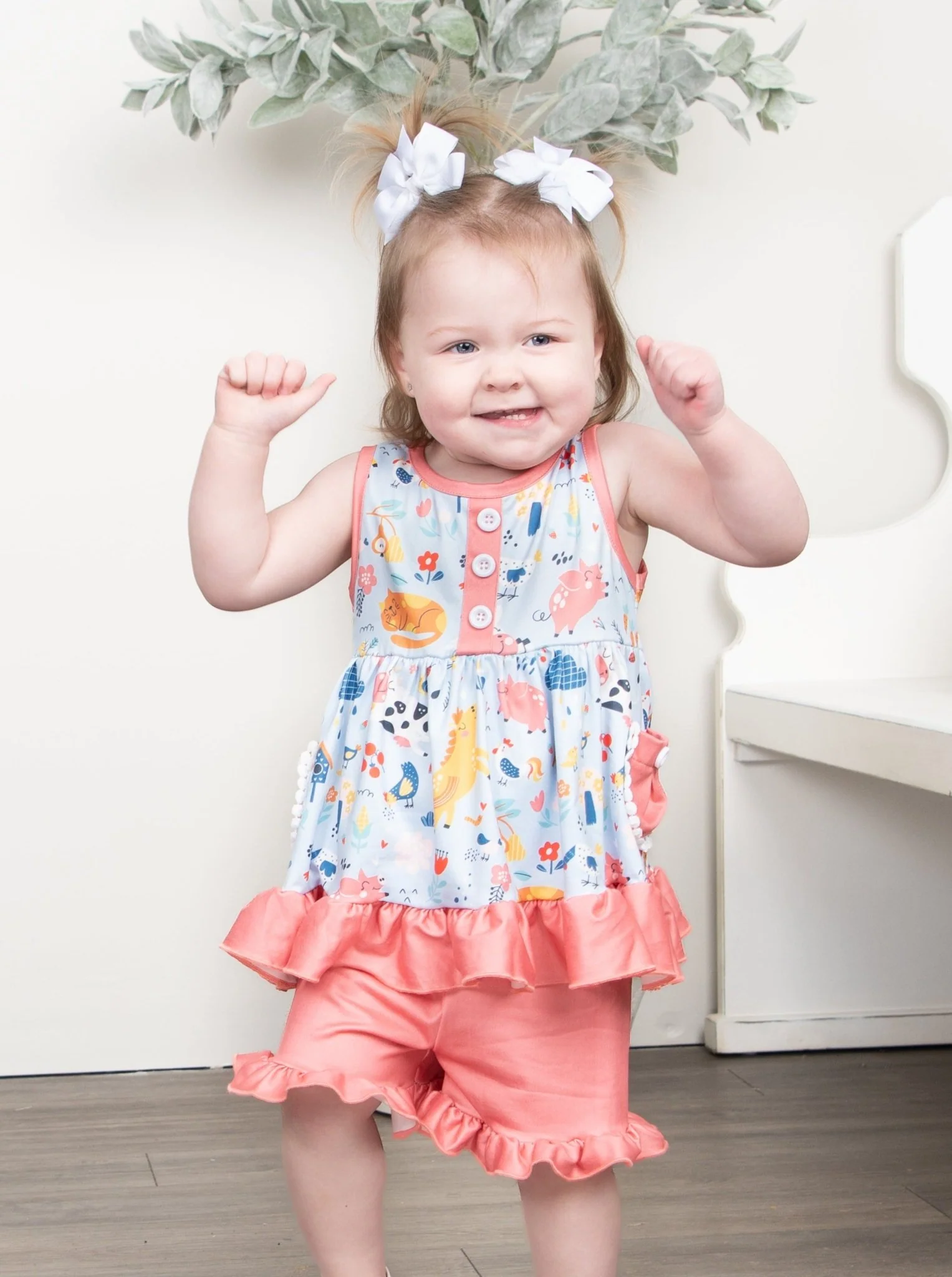 Coral Farm Ruffle Outfit - Image 4